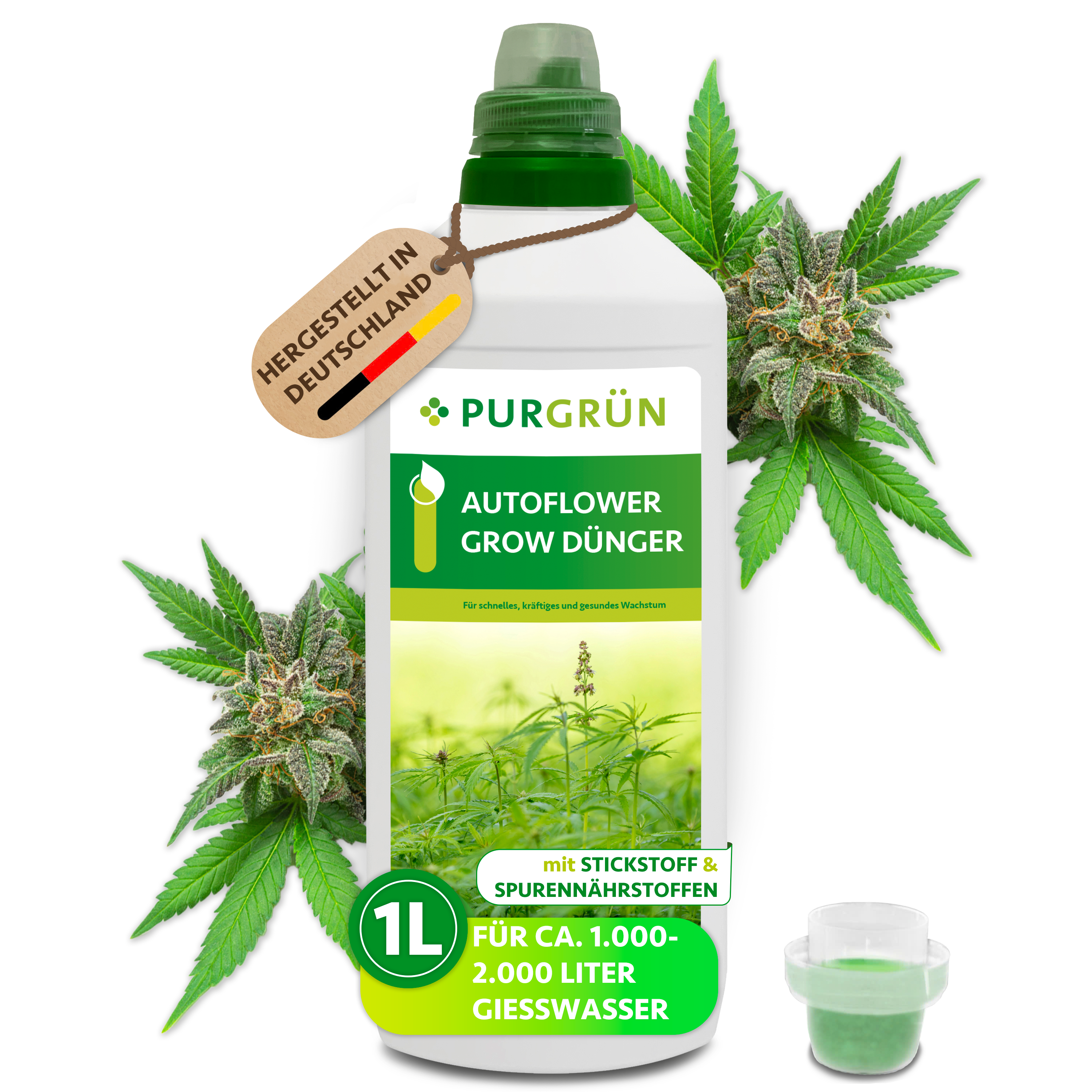 Autoflower-Grow-Dünger 1 Liter – Purgrün