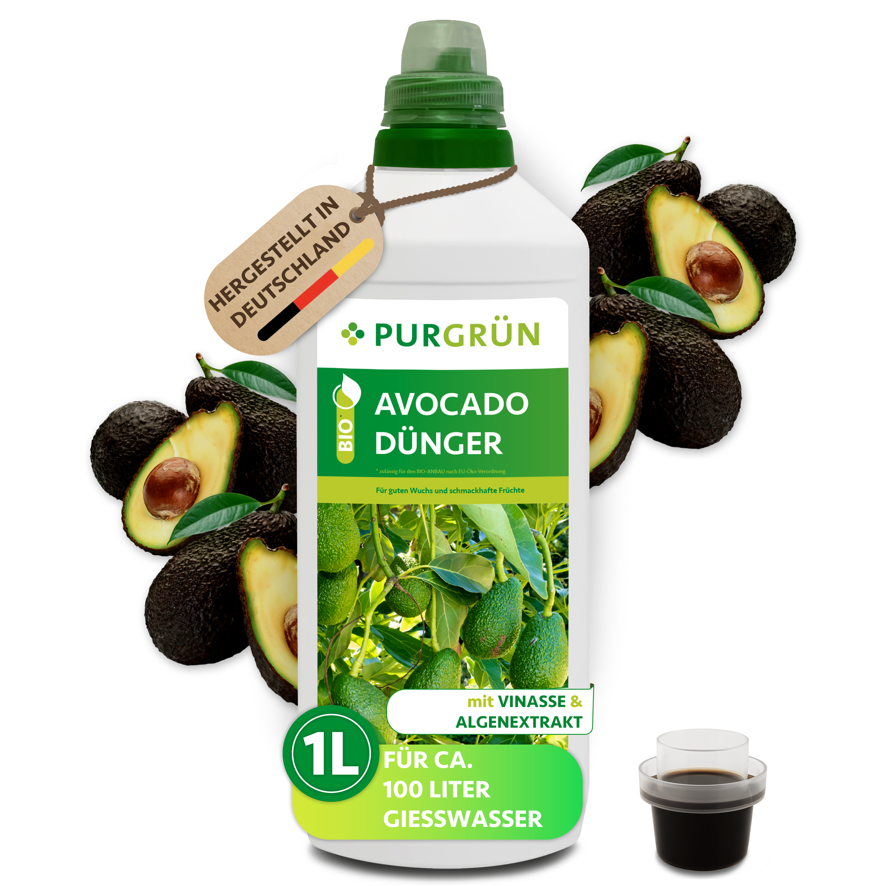 Purgrün Bio-Avocadodünger 1 Liter
