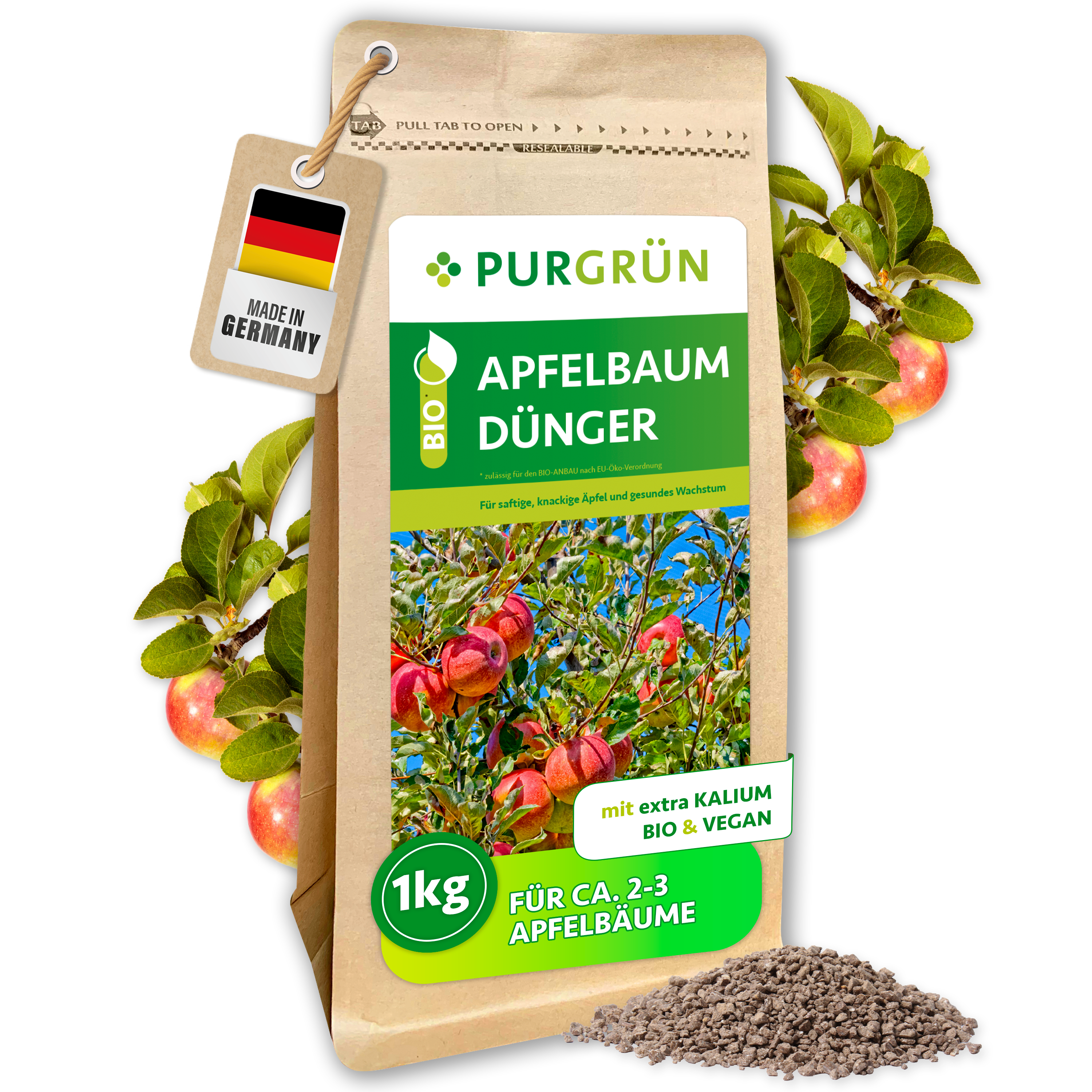 Purgrün Bio-Apfelbaum-Dünger 1 kg