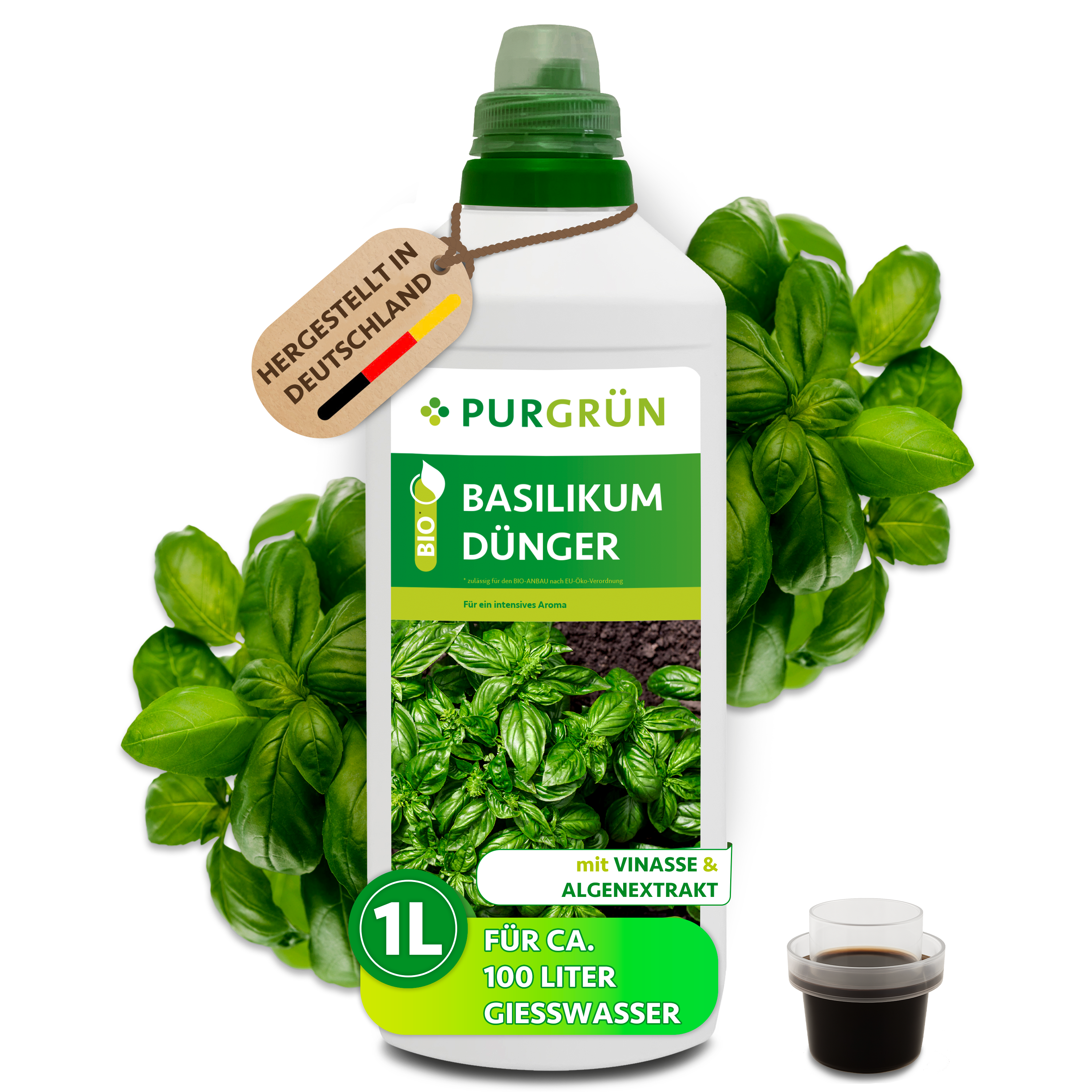 Purgrün Bio-Basilikum-Dünger 1 Liter