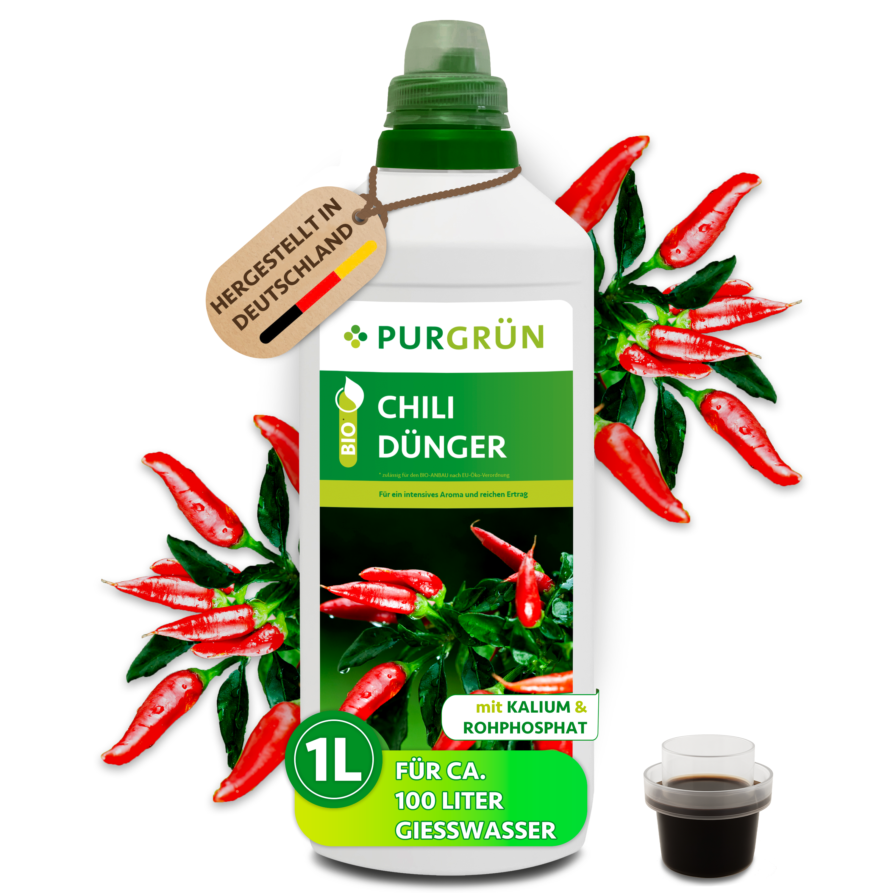 Purgrün Bio-Chilidünger 1 Liter