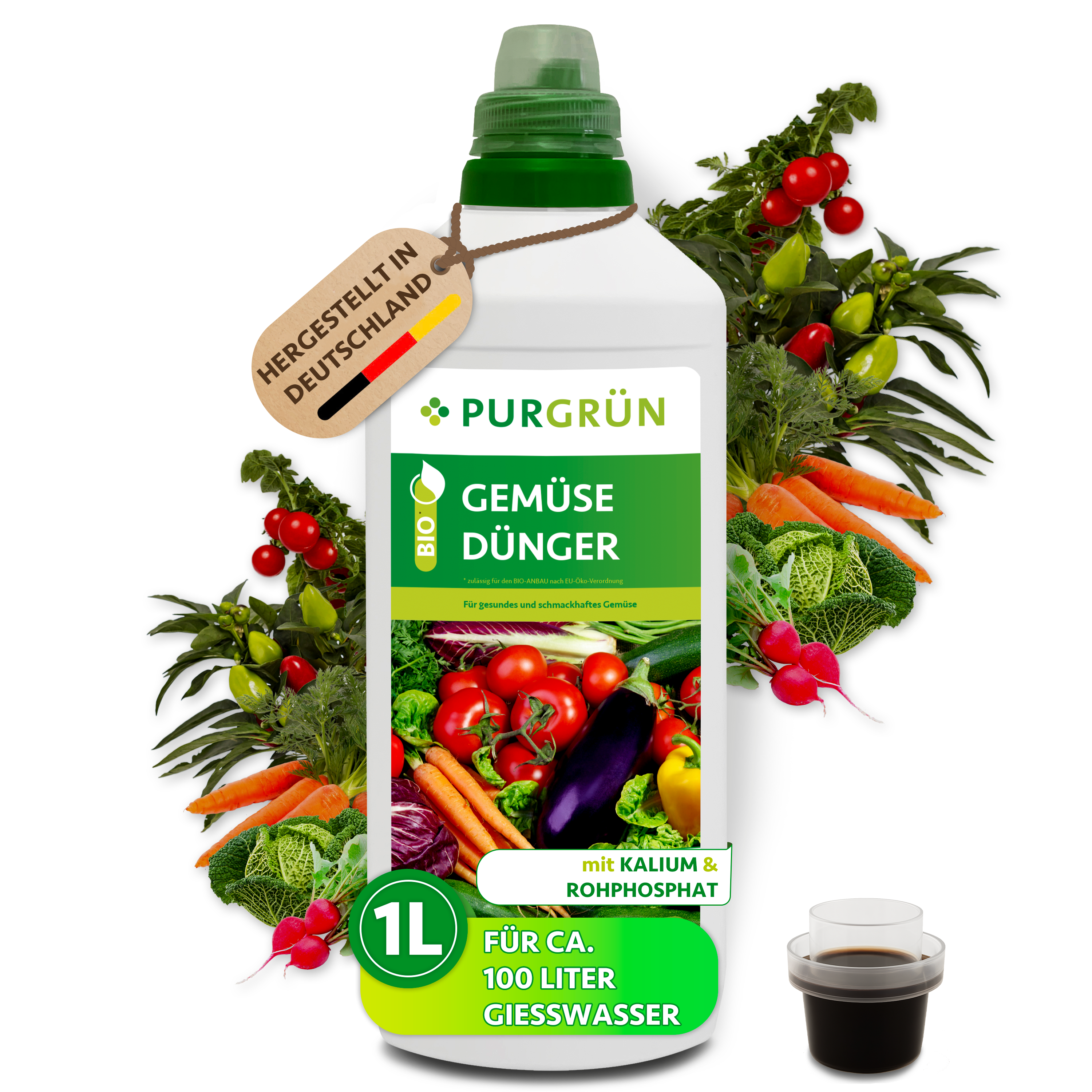 Purgrün Bio-Gemüsedünger 1 Liter