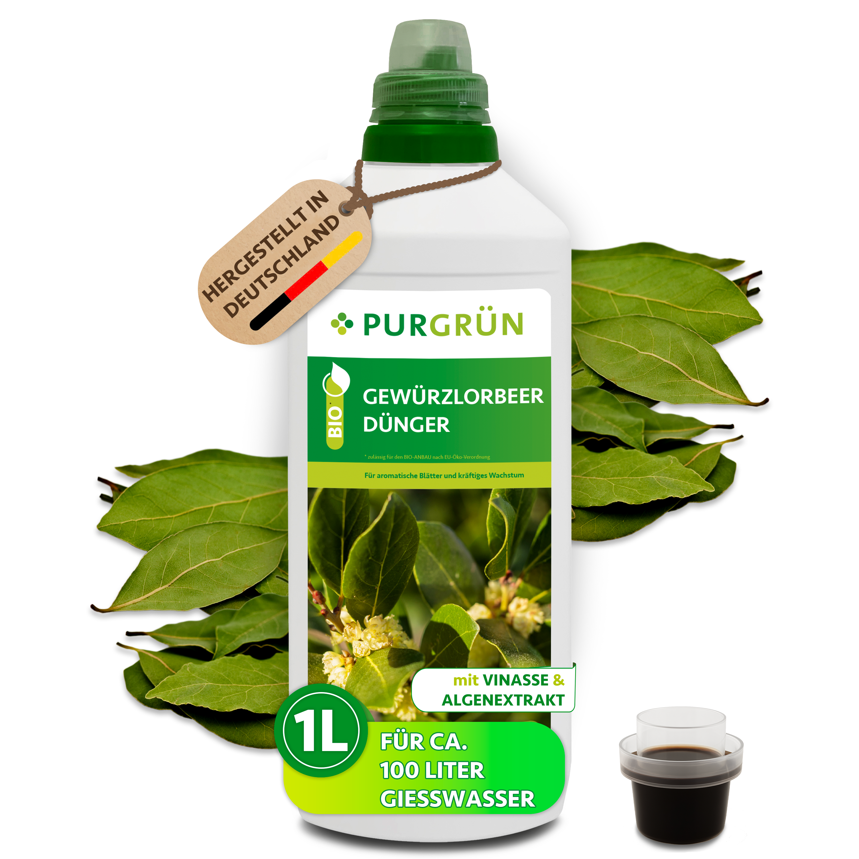 Purgrün Bio-Gewürzlorbeer-Dünger 1 Liter