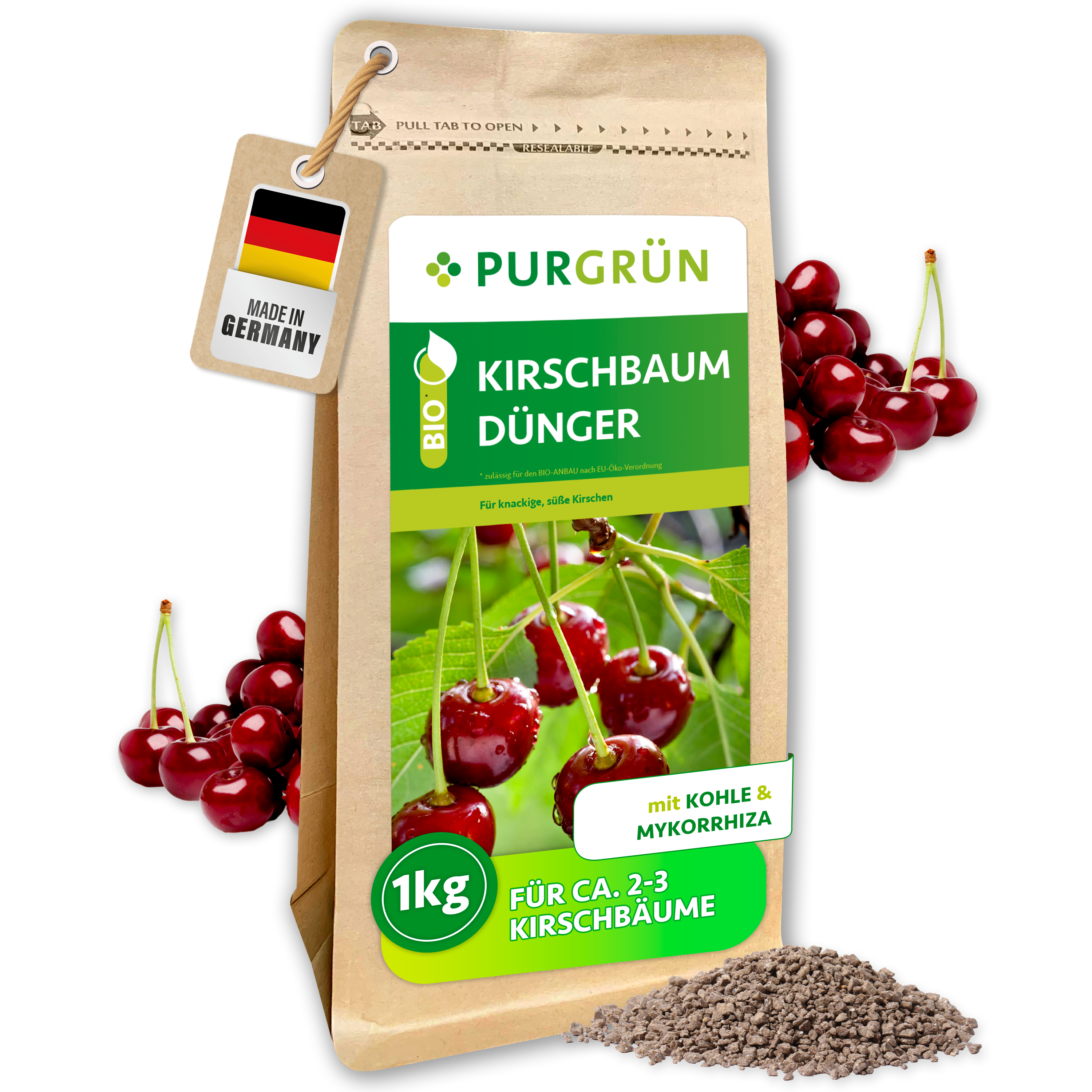 Purgrün Bio-Kirschbaum-Dünger 1 kg