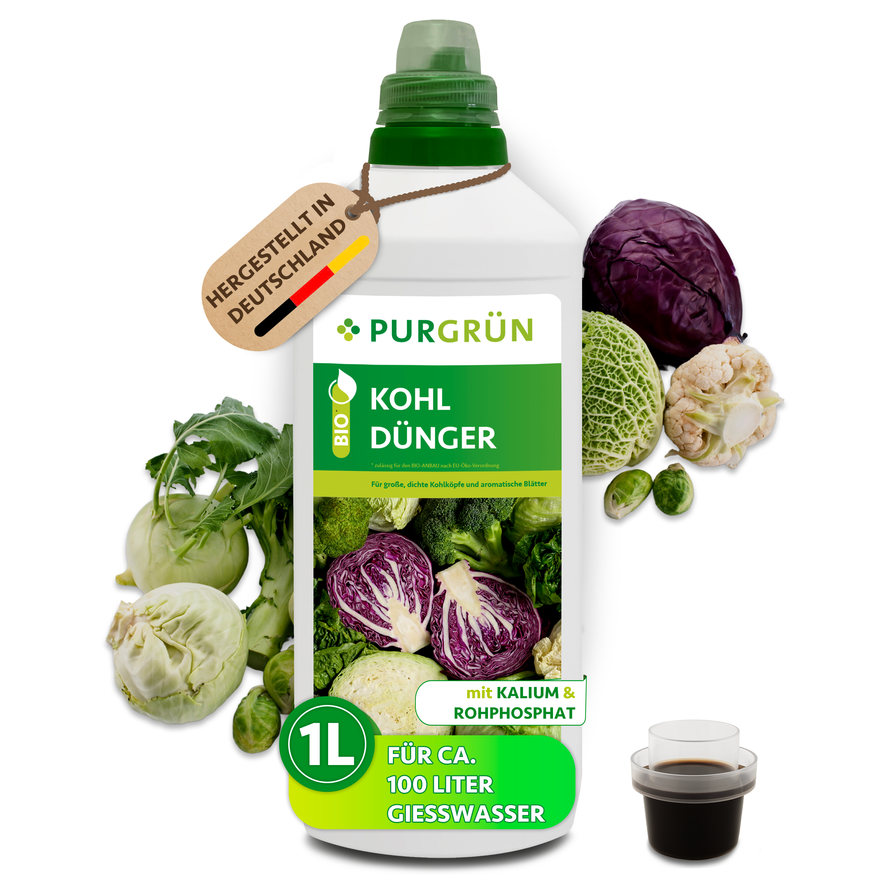 womit kohl düngen Purgrün Bio-Kohl-Dünger 1 Liter