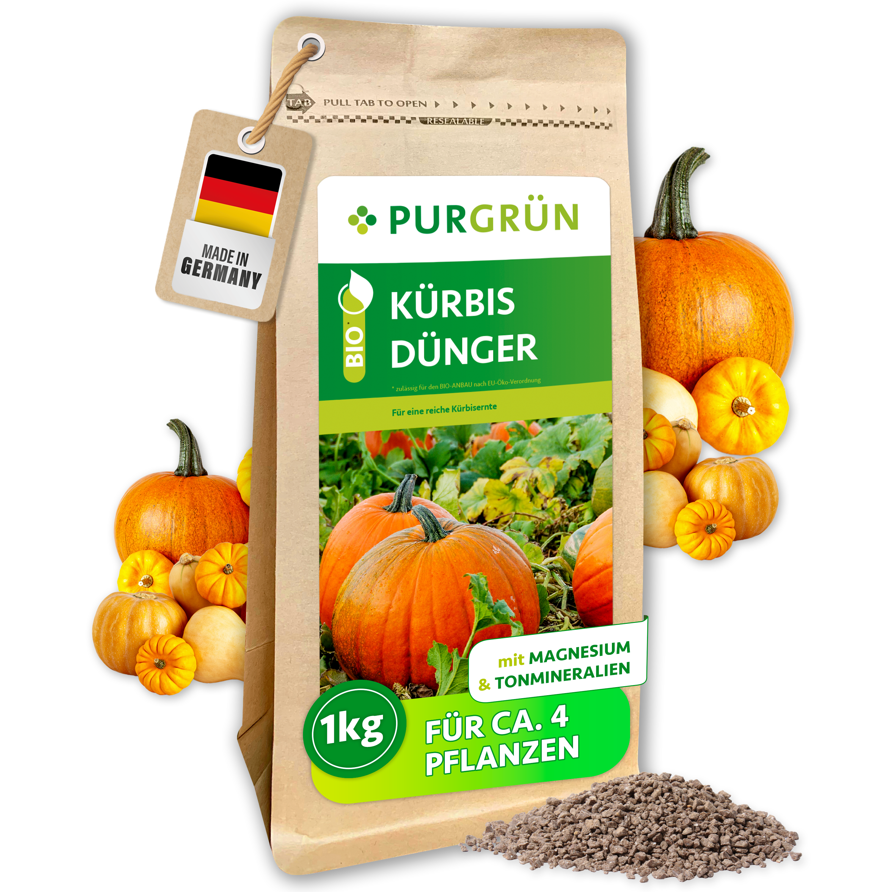 Purgrün Bio-Kürbis-Dünger 1 kg