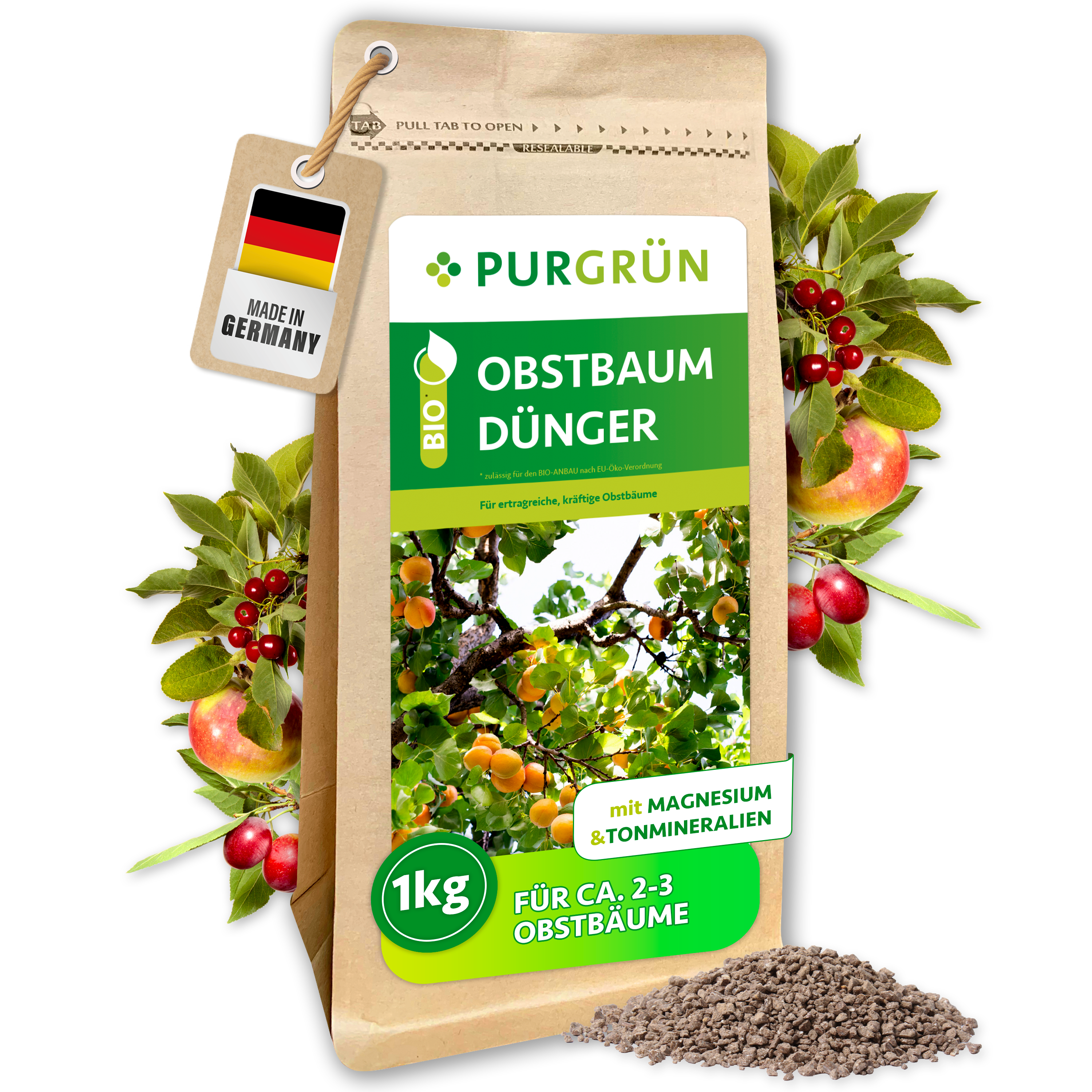 Purgrün Bio-Obstbaum-Dünger 1 kg