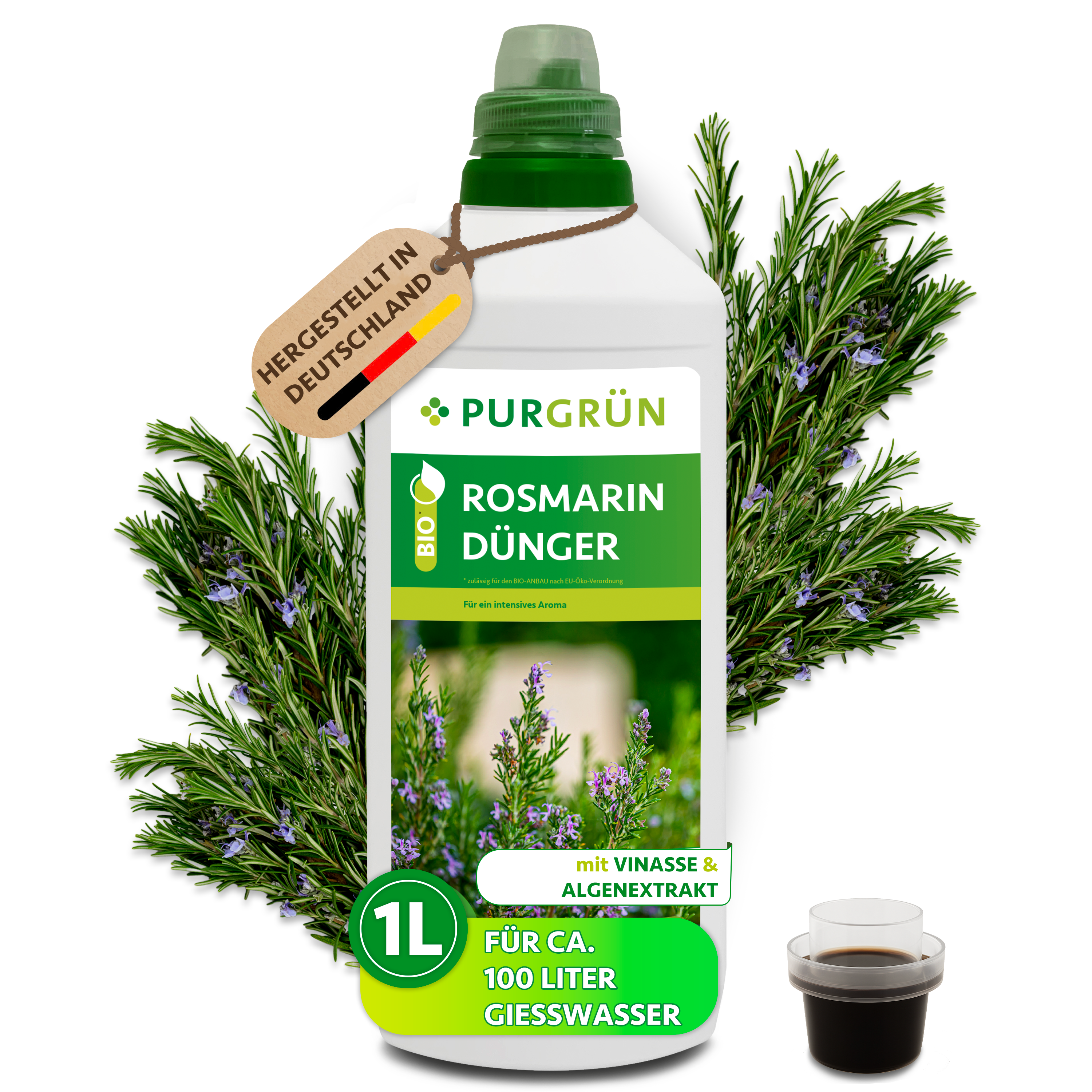 Purgrün Bio-Rosmarin-Dünger 1 Liter