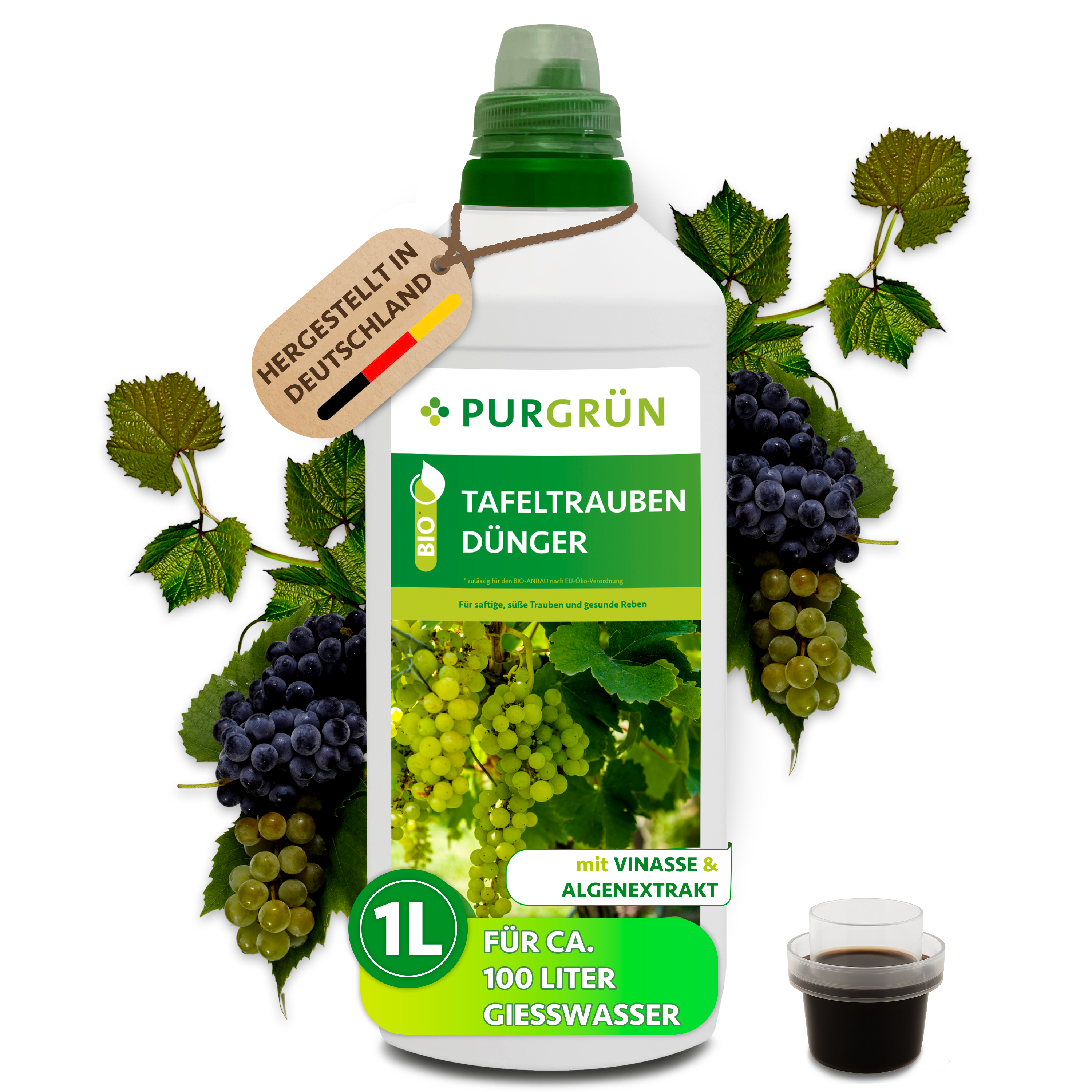 Purgrün Bio-Tafeltrauben-Dünger 1 Liter