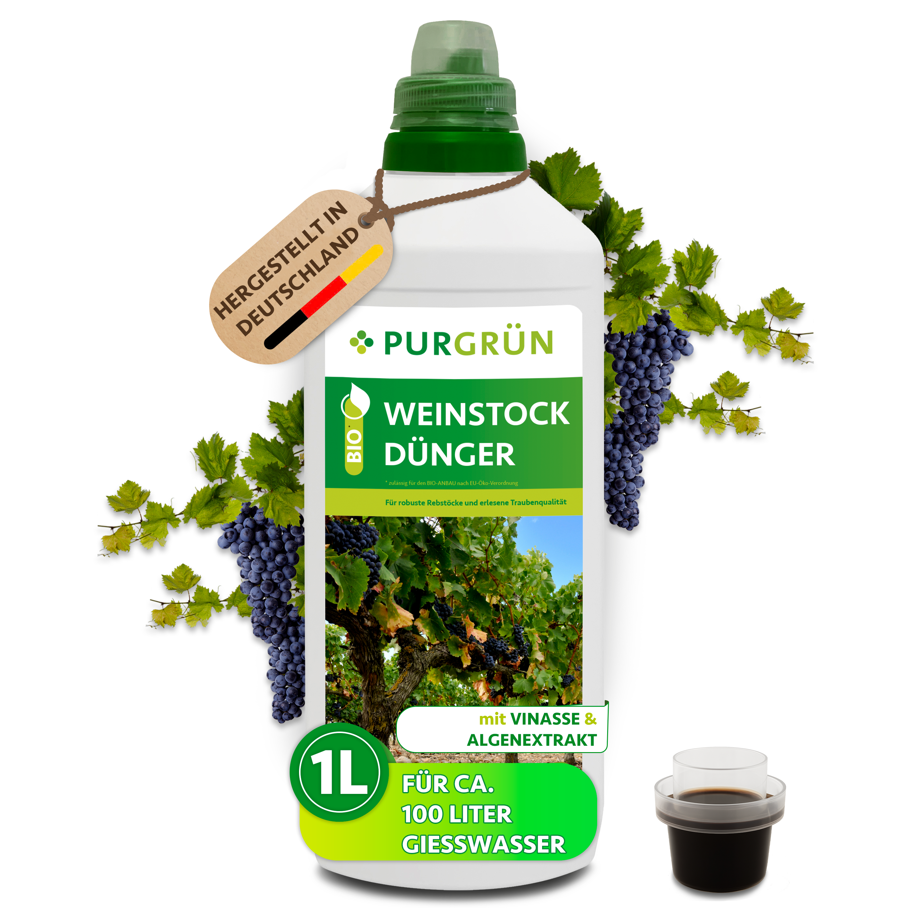 bio green dünger Purgrün Bio-Weinstock-Dünger 1 Liter