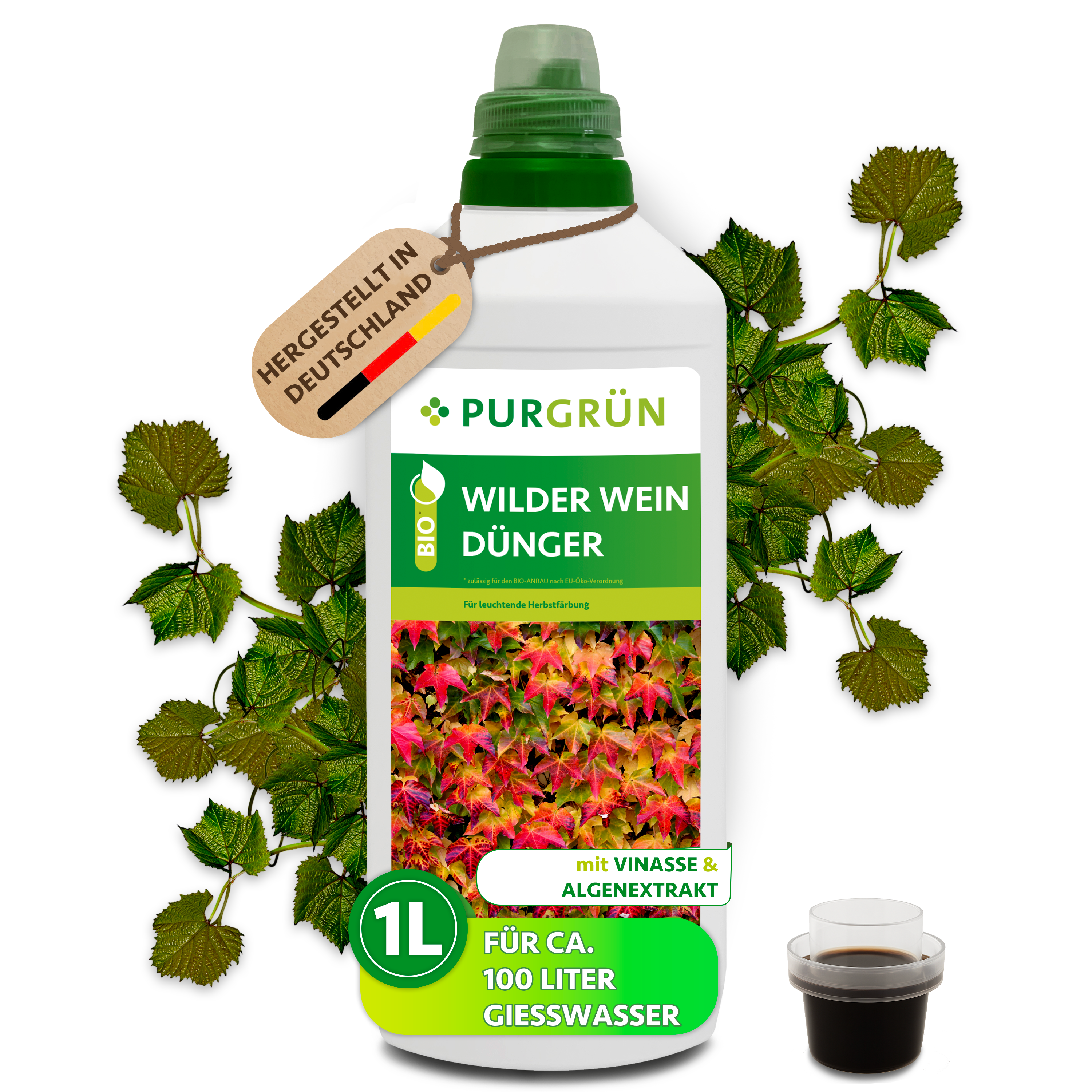 Purgrün Bio-Wilder-Wein-Dünger 1 Liter