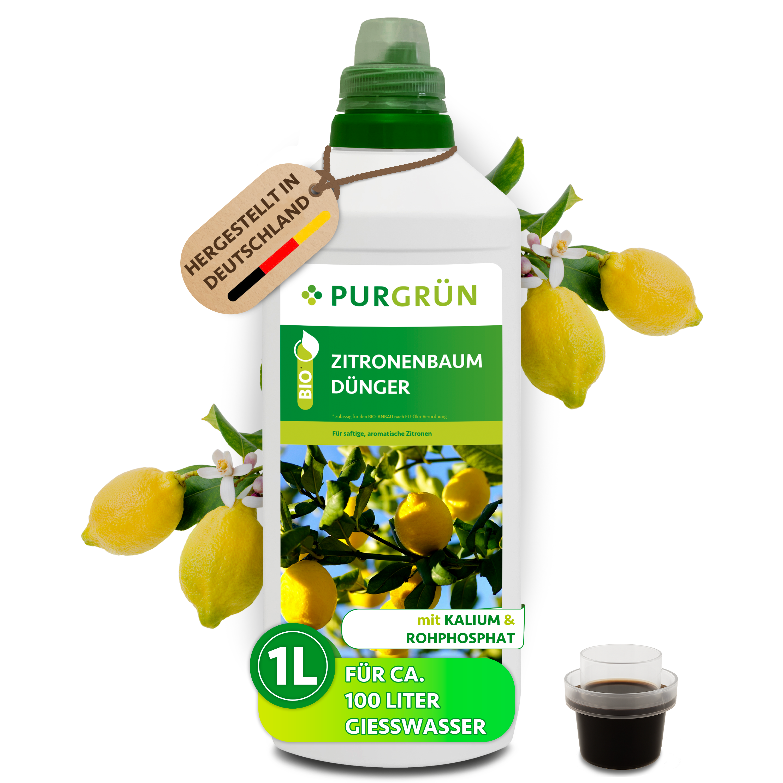 Purgrn Bio-Zitronenbaum-Dnger 1 Liter