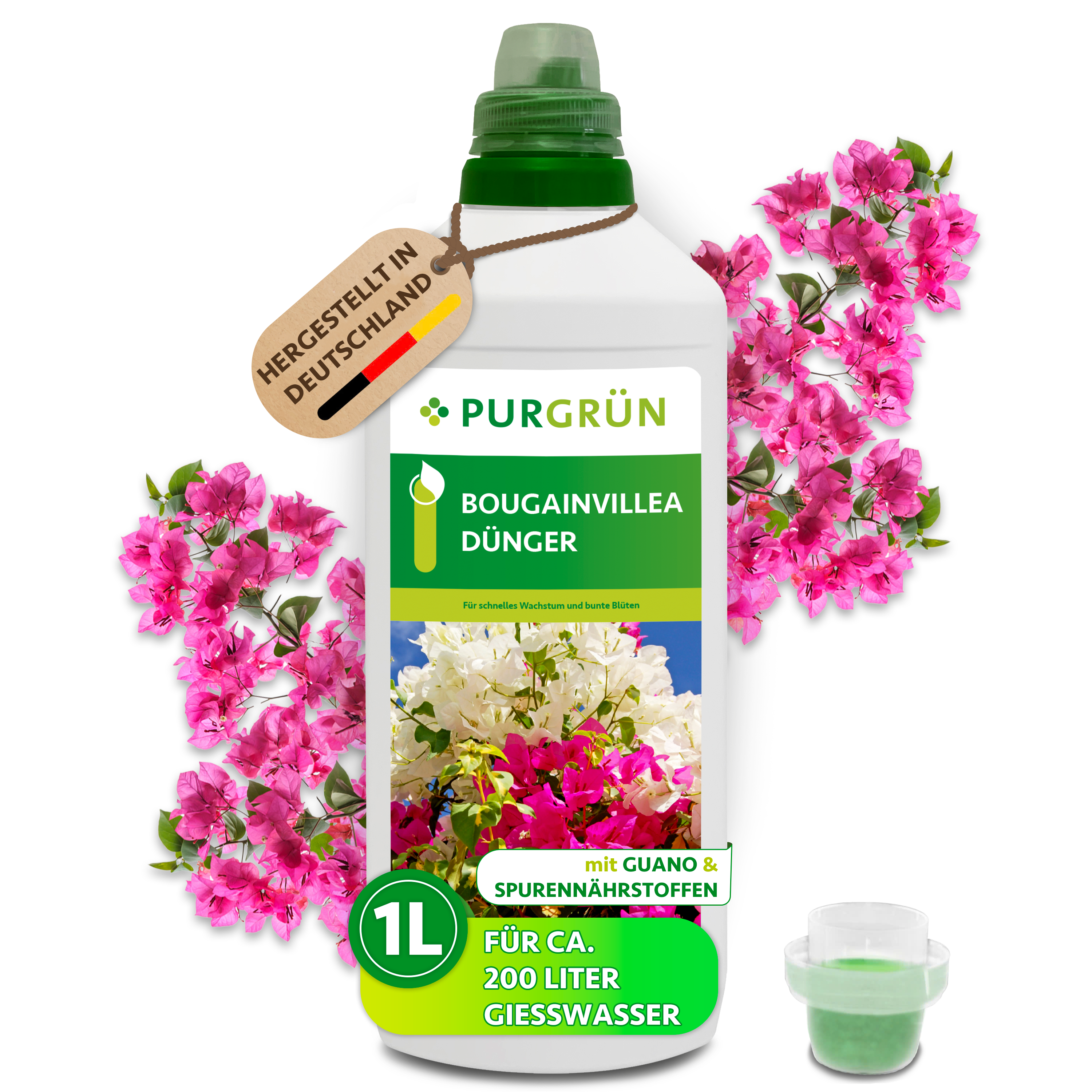 Purgrün Bougainvillea-Dünger 1 Liter