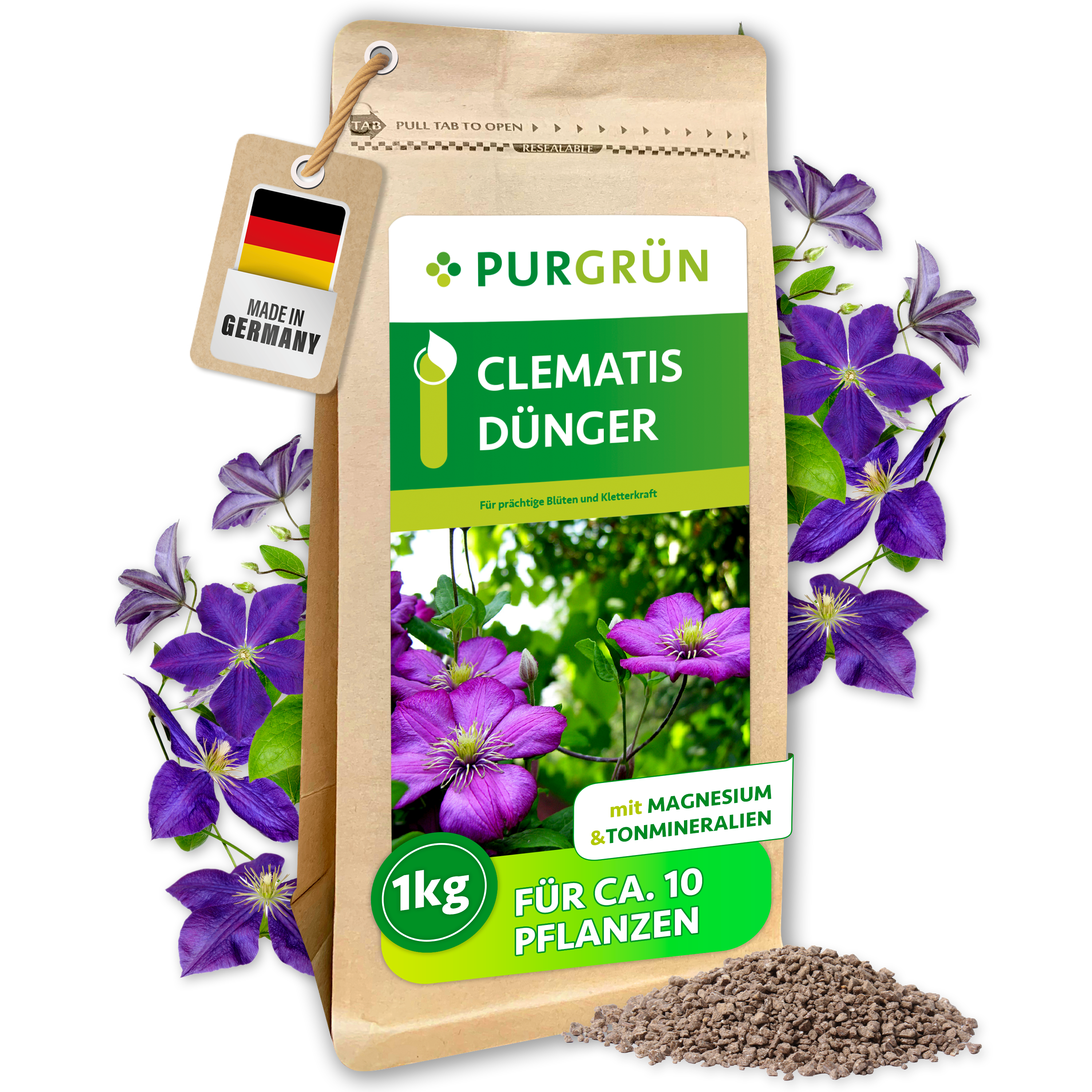 Purgrün Clematis-Dünger 1 kg
