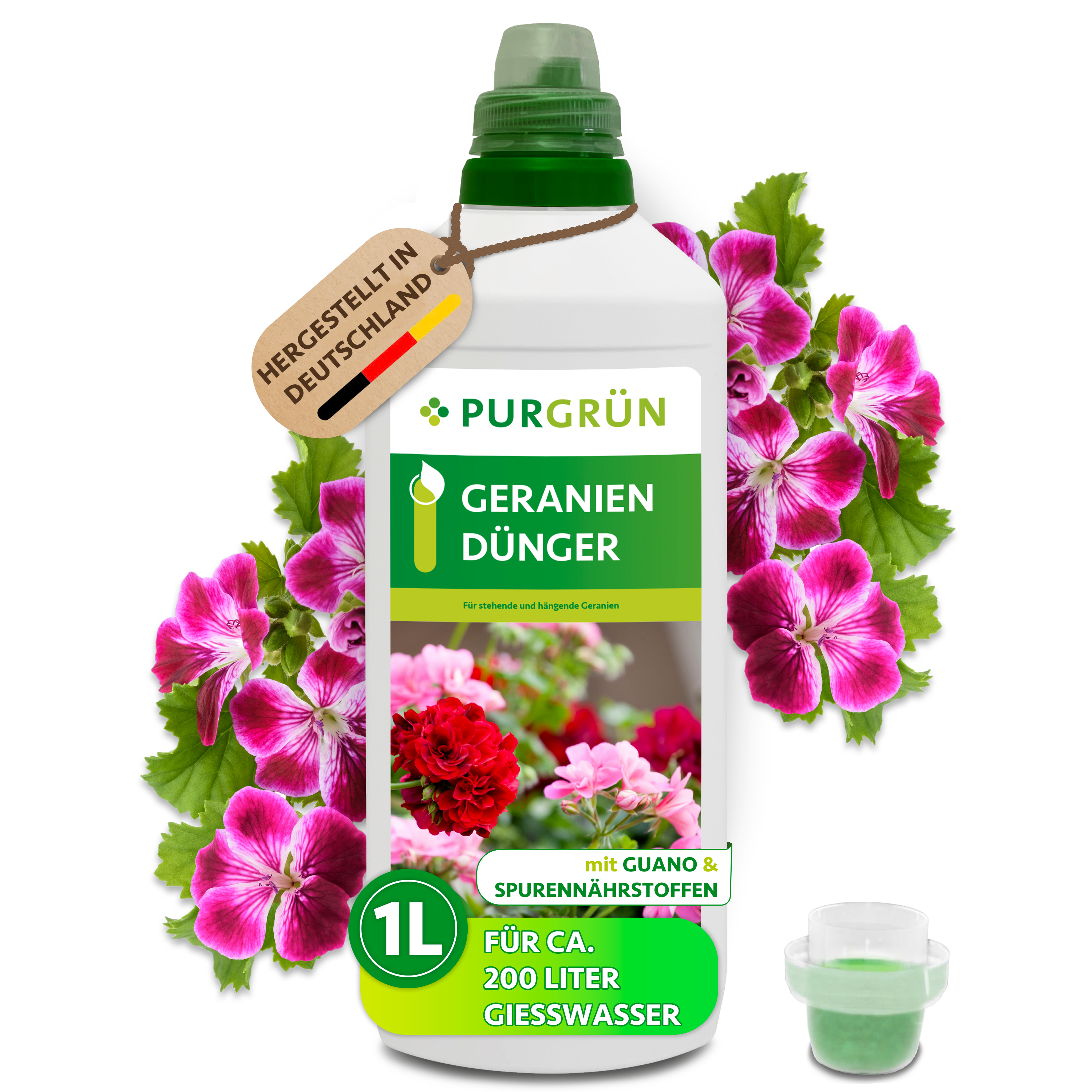 Purgrün Geraniendünger 1 Liter