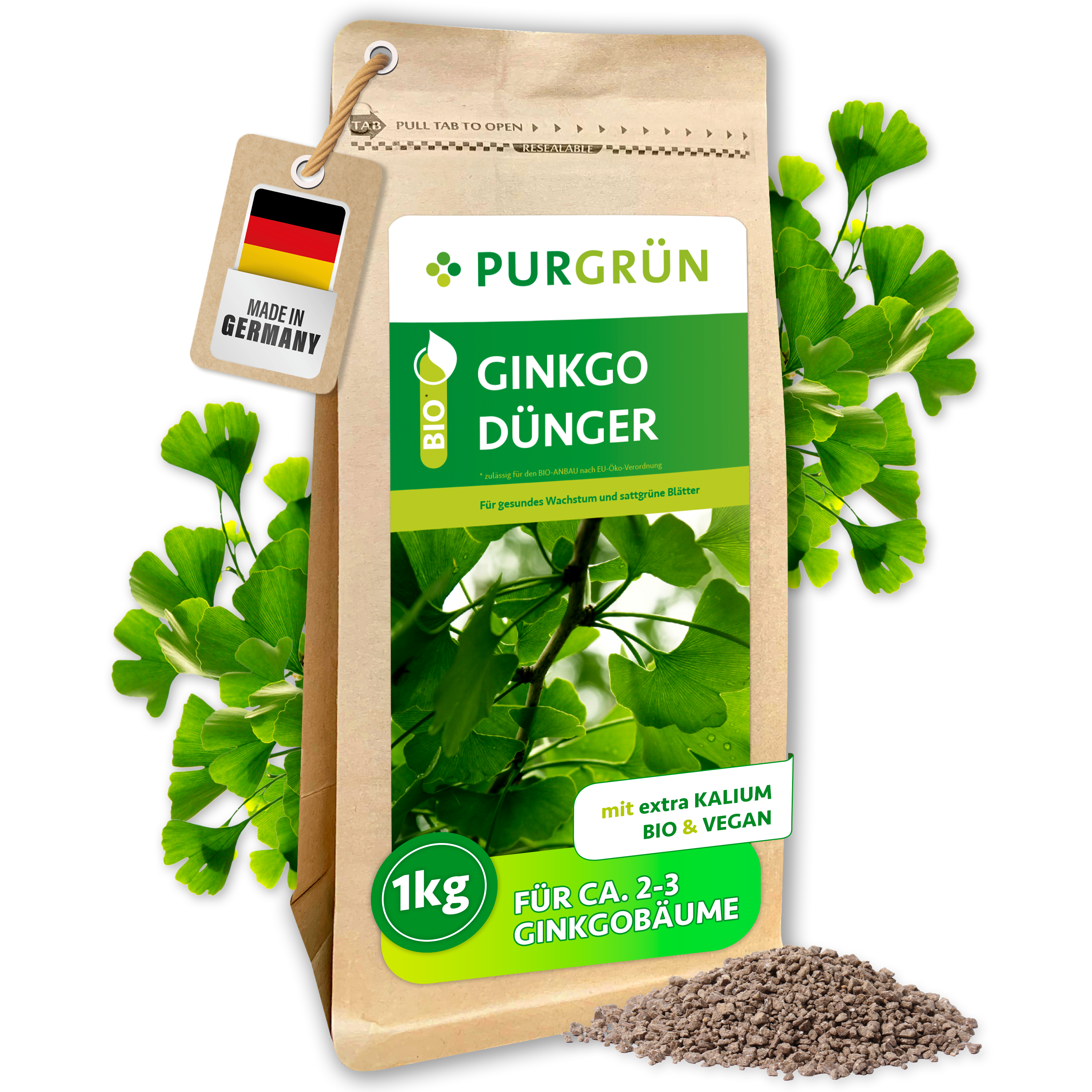 Purgrn Ginkgo-Dnger 1 kg