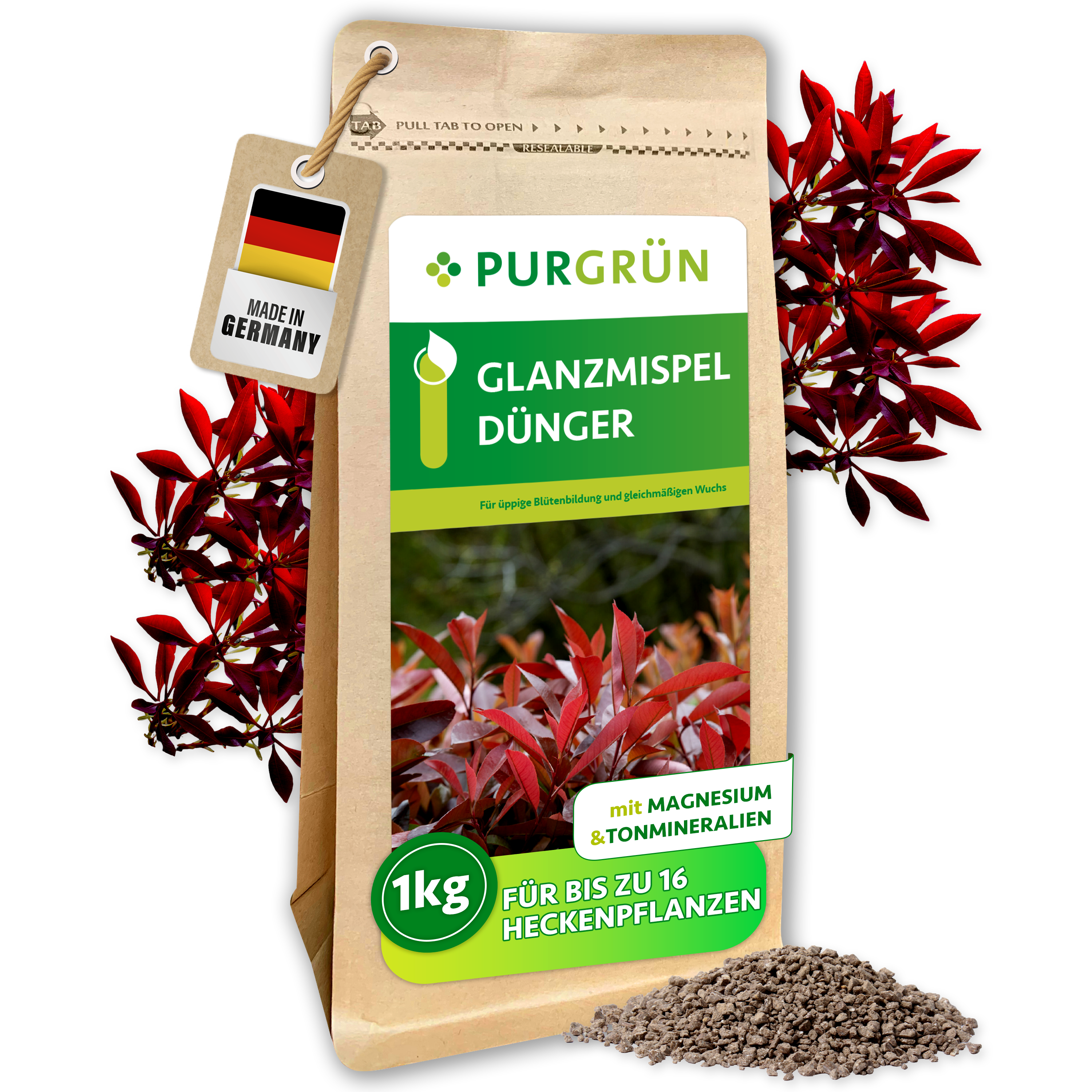 Purgrün Glanzmispeldünger 1 kg