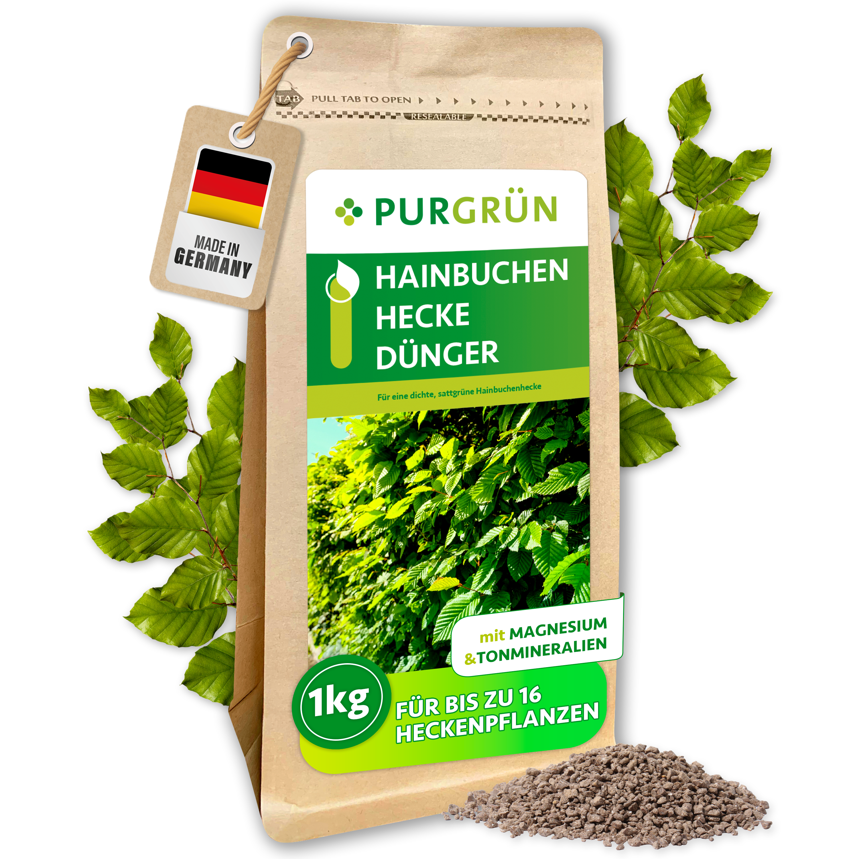 Purgrün Hainbuchenhecke-Dünger 1 kg