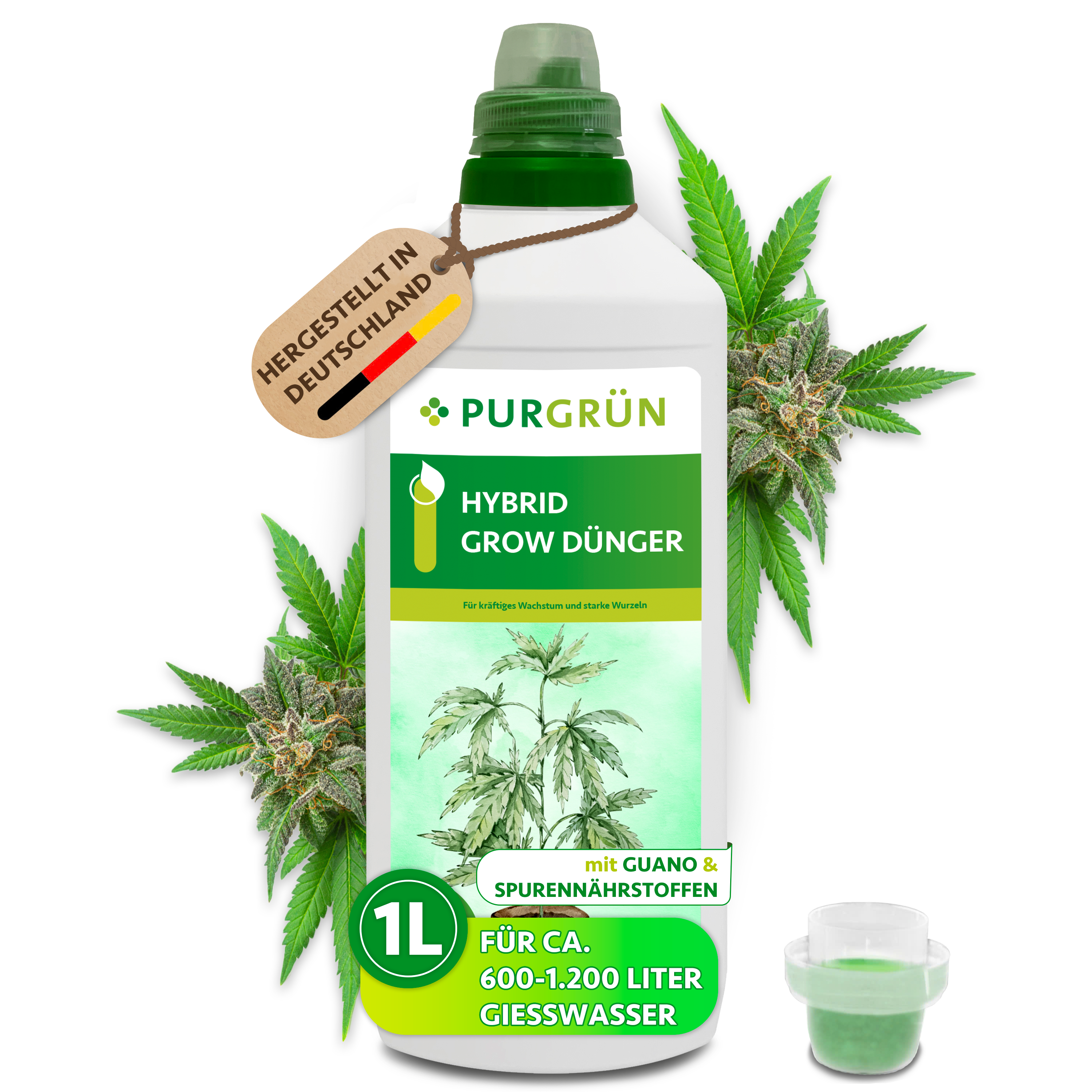 Hybrid-Grow-Dünger 1 Liter – Purgrün