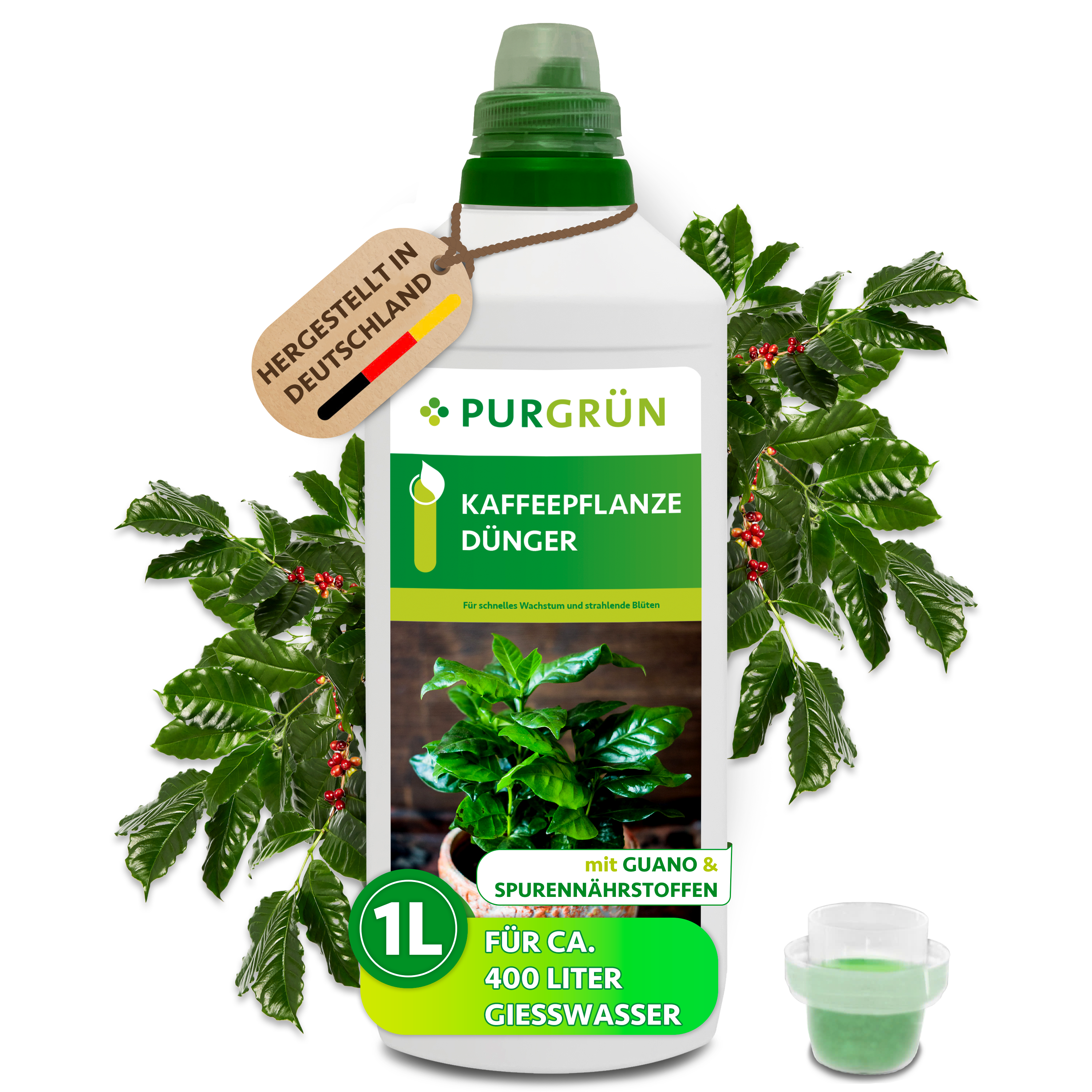 Purgrün Kaffeepflanze-Dünger 1 Liter