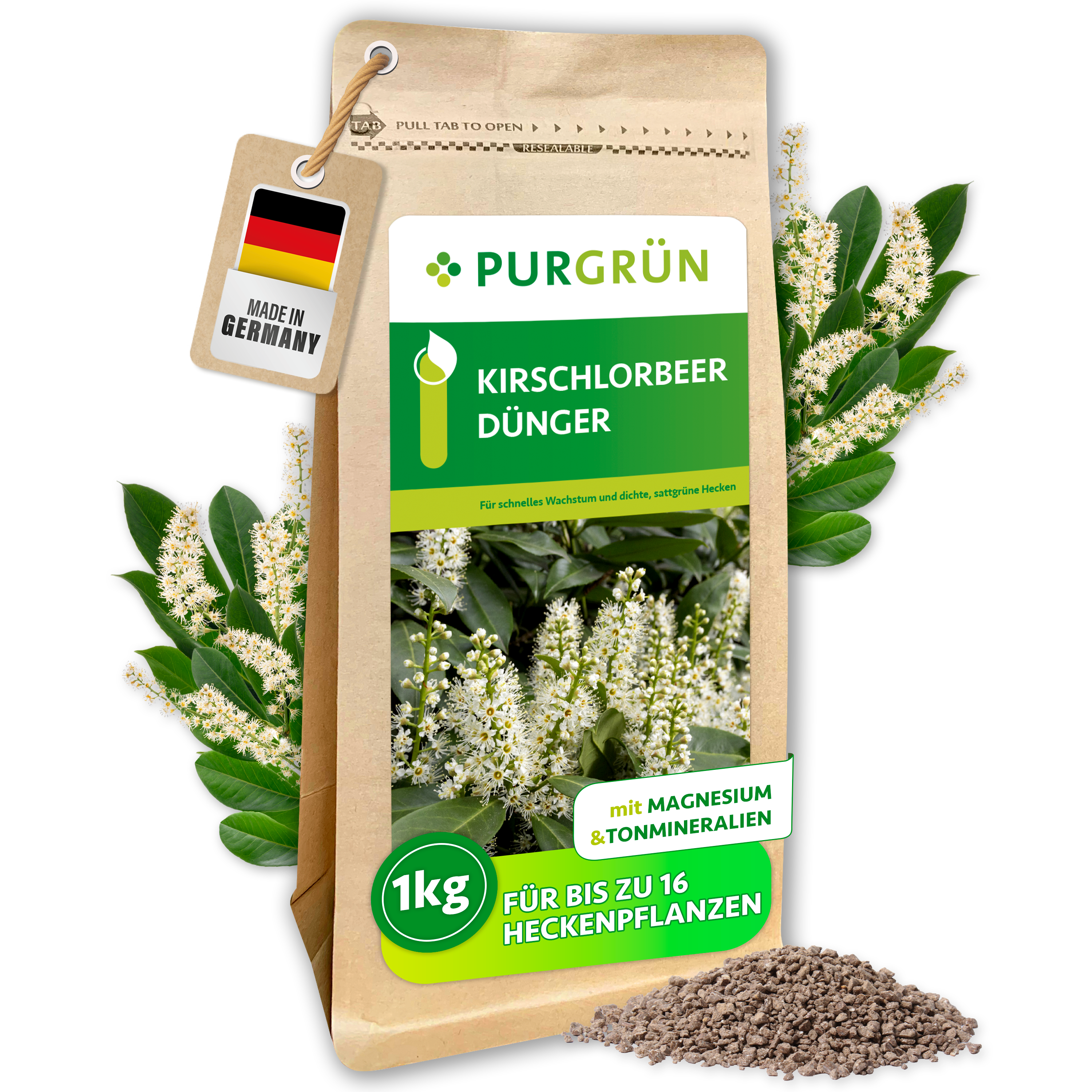 kirschlorbeer dünger Purgrün Kirschlorbeer-Dünger 1 kg