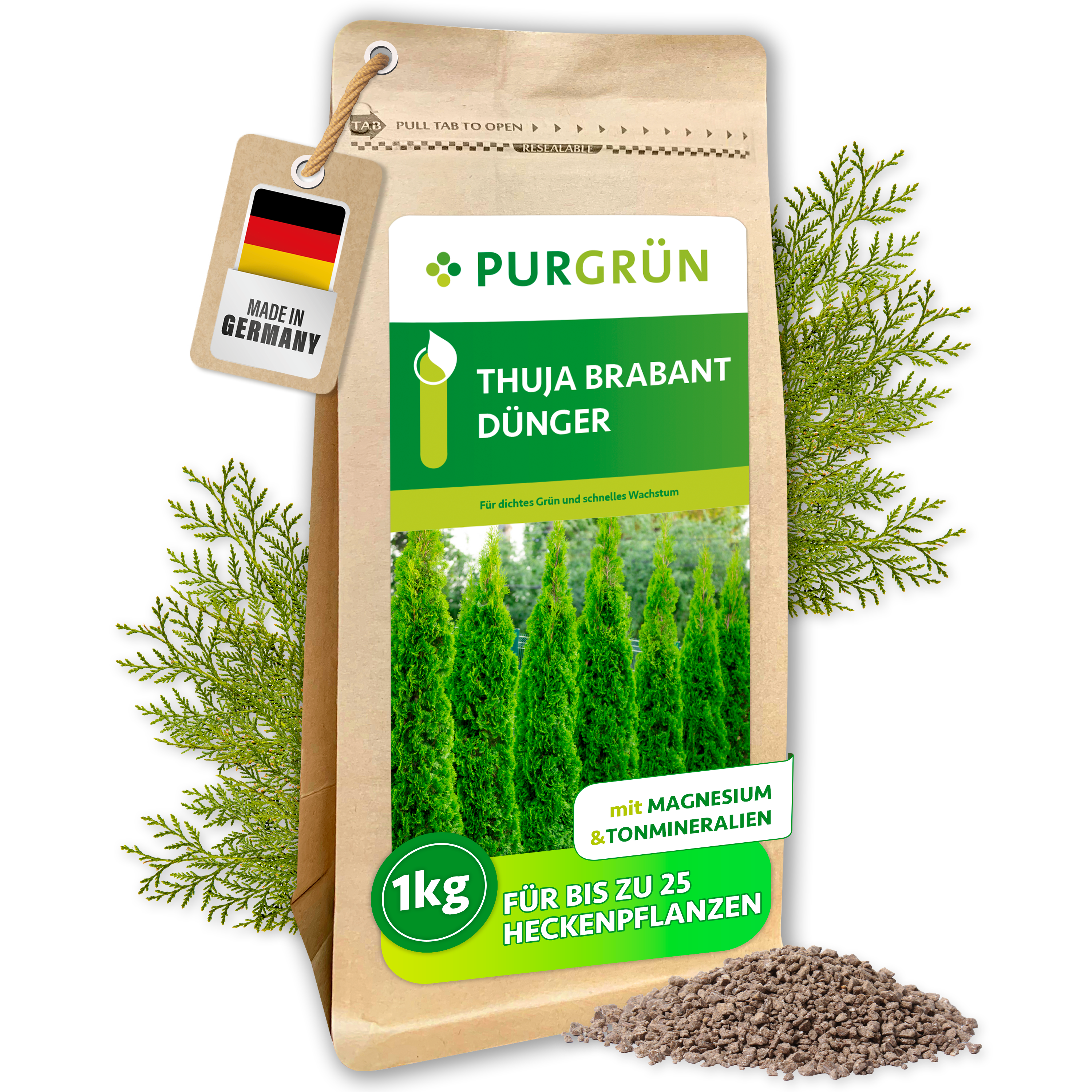 Purgrün Thuja-Brabant-Dünger 1 kg