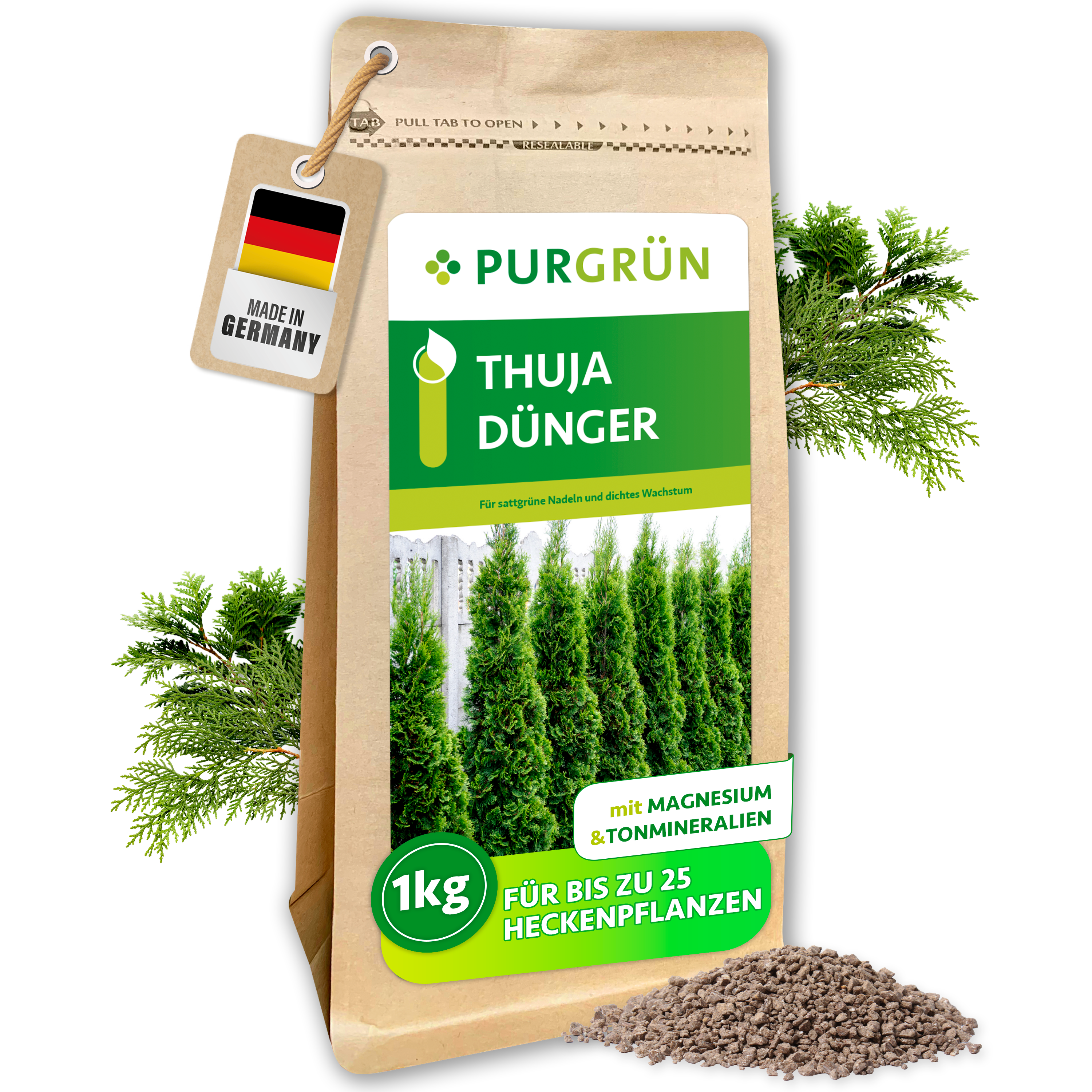 Purgrün Thuja-Dünger 1 kg