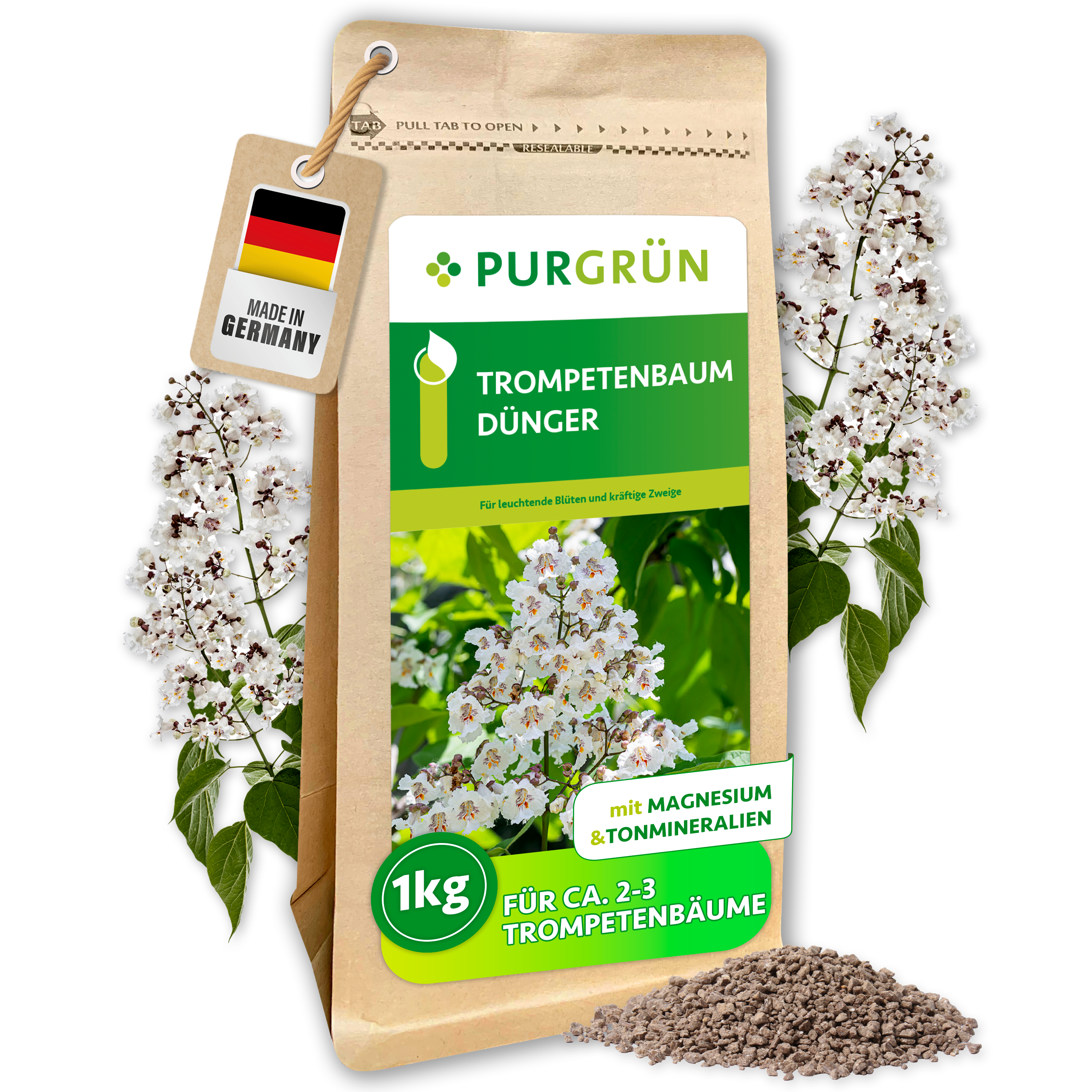 trompetenbaum mit kaffeesatz düngen Purgrün Trompetenbaum-Dünger 1 kg