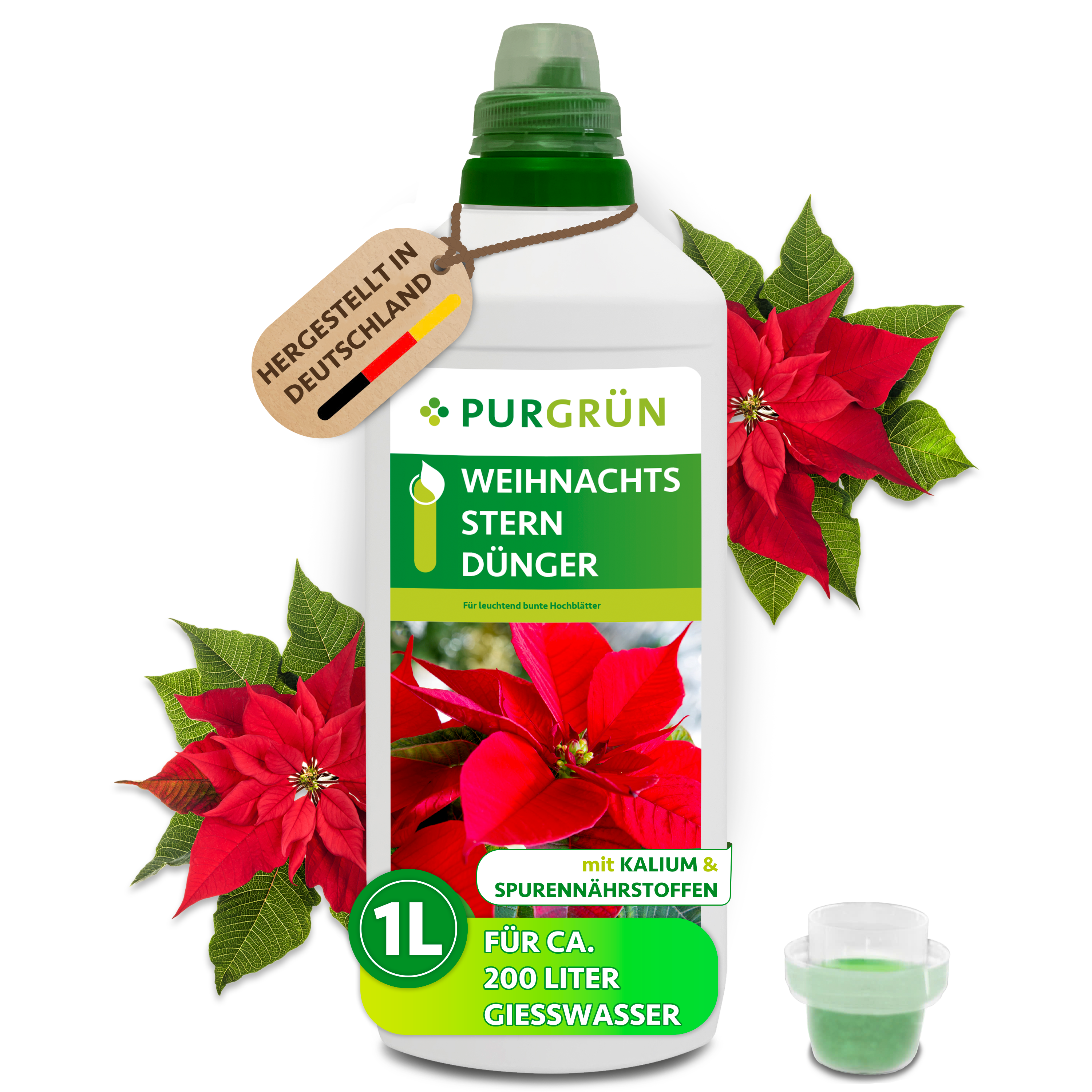 Purgrün Weihnachtsstern-Dünger 1 Liter