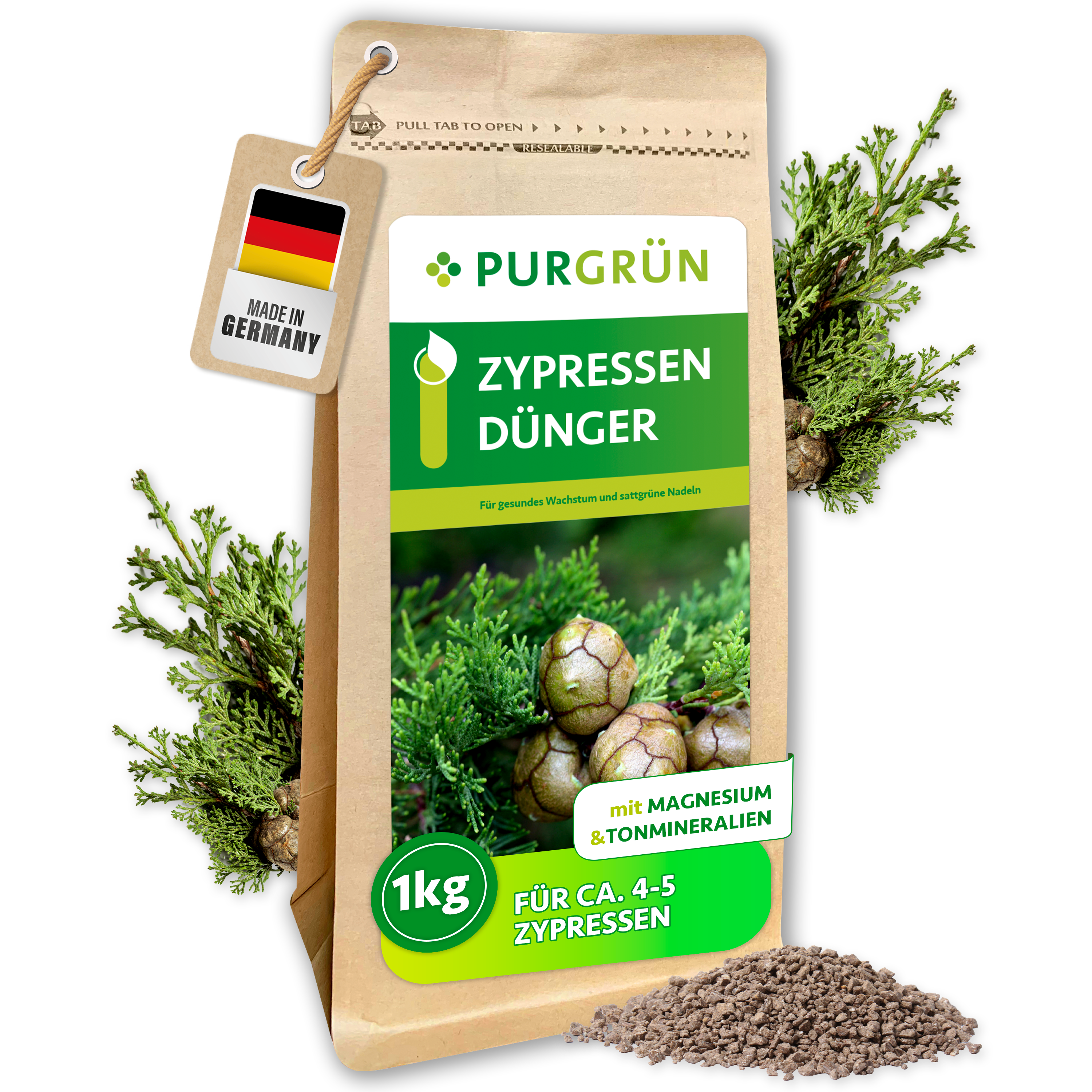 Purgrün Zypressen-Dünger 1 kg