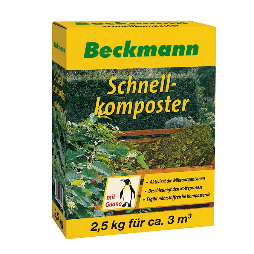 Beckmann Schnellkomposter mit Guano 2,5 kg – Purgrün