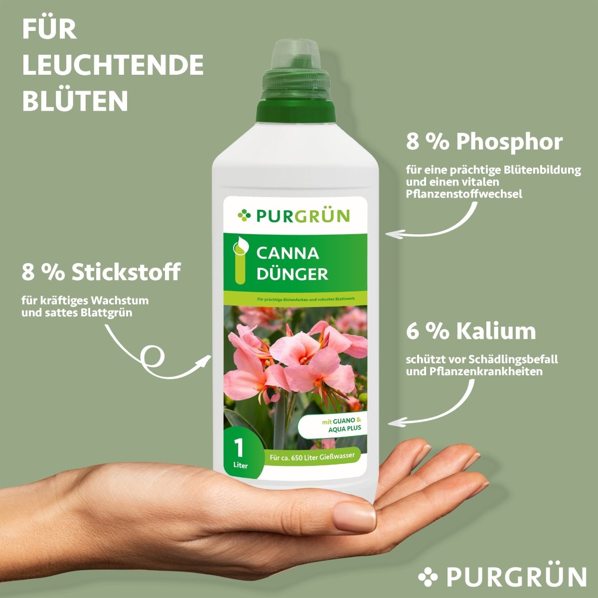 Canna-Dünger 1 Liter - Purgrün