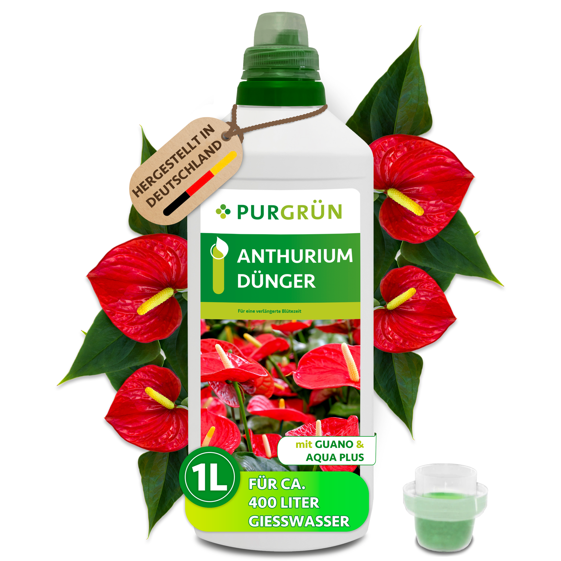 anthurium engrais Purgrün Anthurium-Dünger 1 Liter