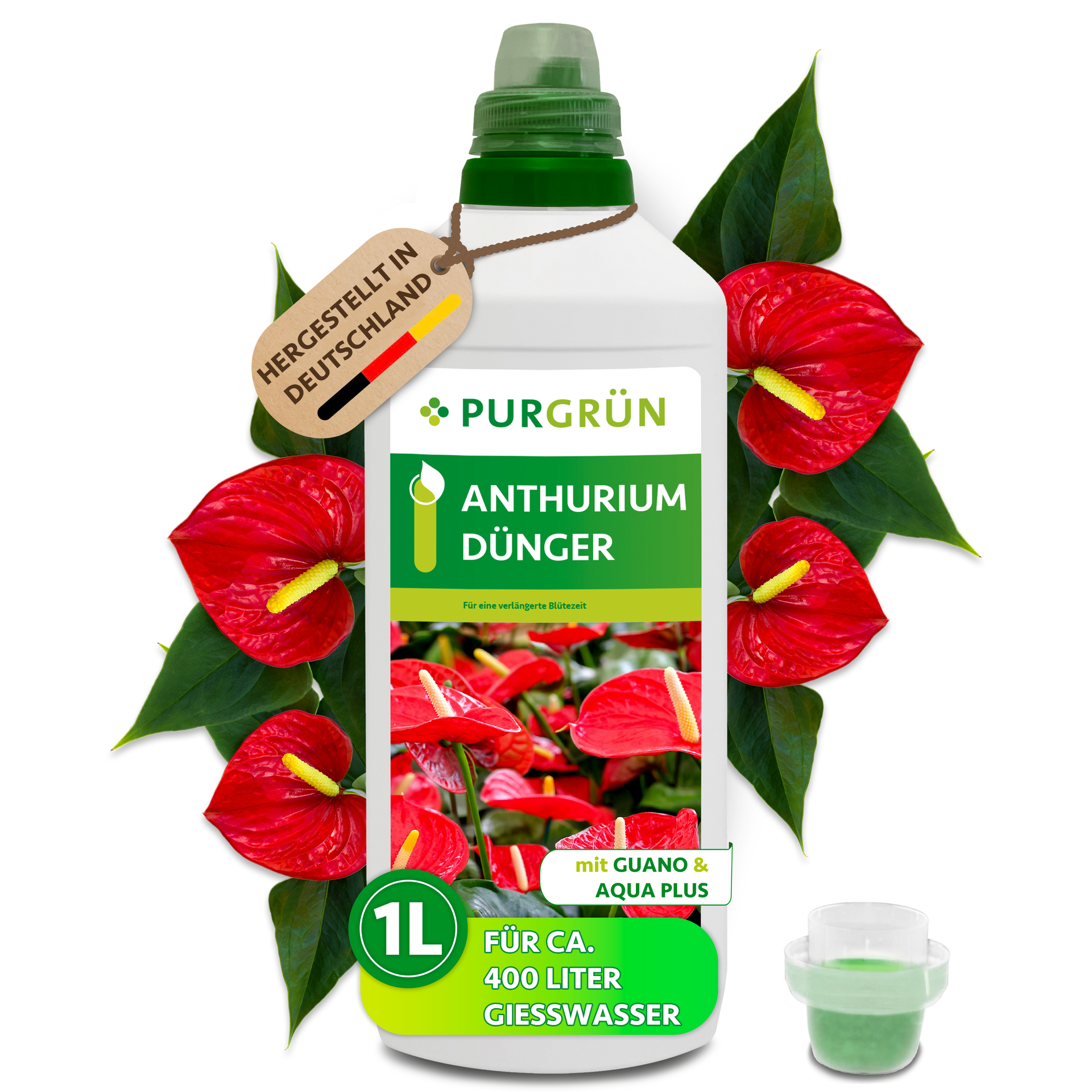 Purgrün Anthurium-Dünger 1 Liter