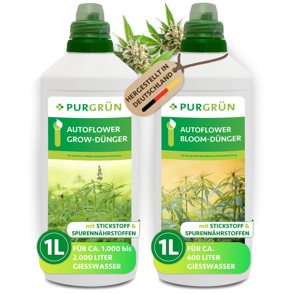 Autoflower-Dünger-Set 2 x 1 Liter – Purgrün