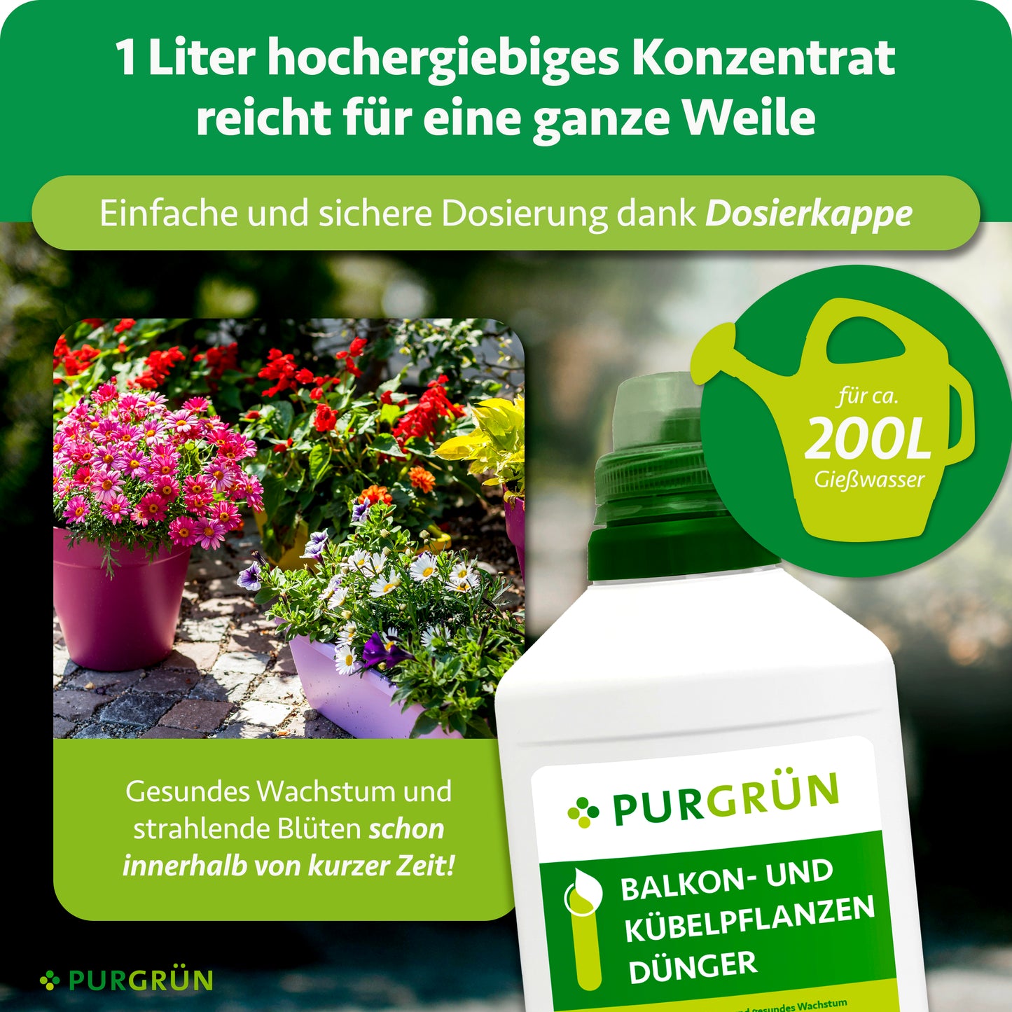 Balkon- und Kübelpflanzendünger 1 Liter