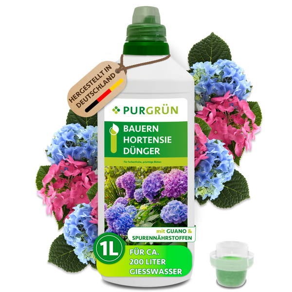 Purgrün Bauernhortensie-Dünger 1 Liter