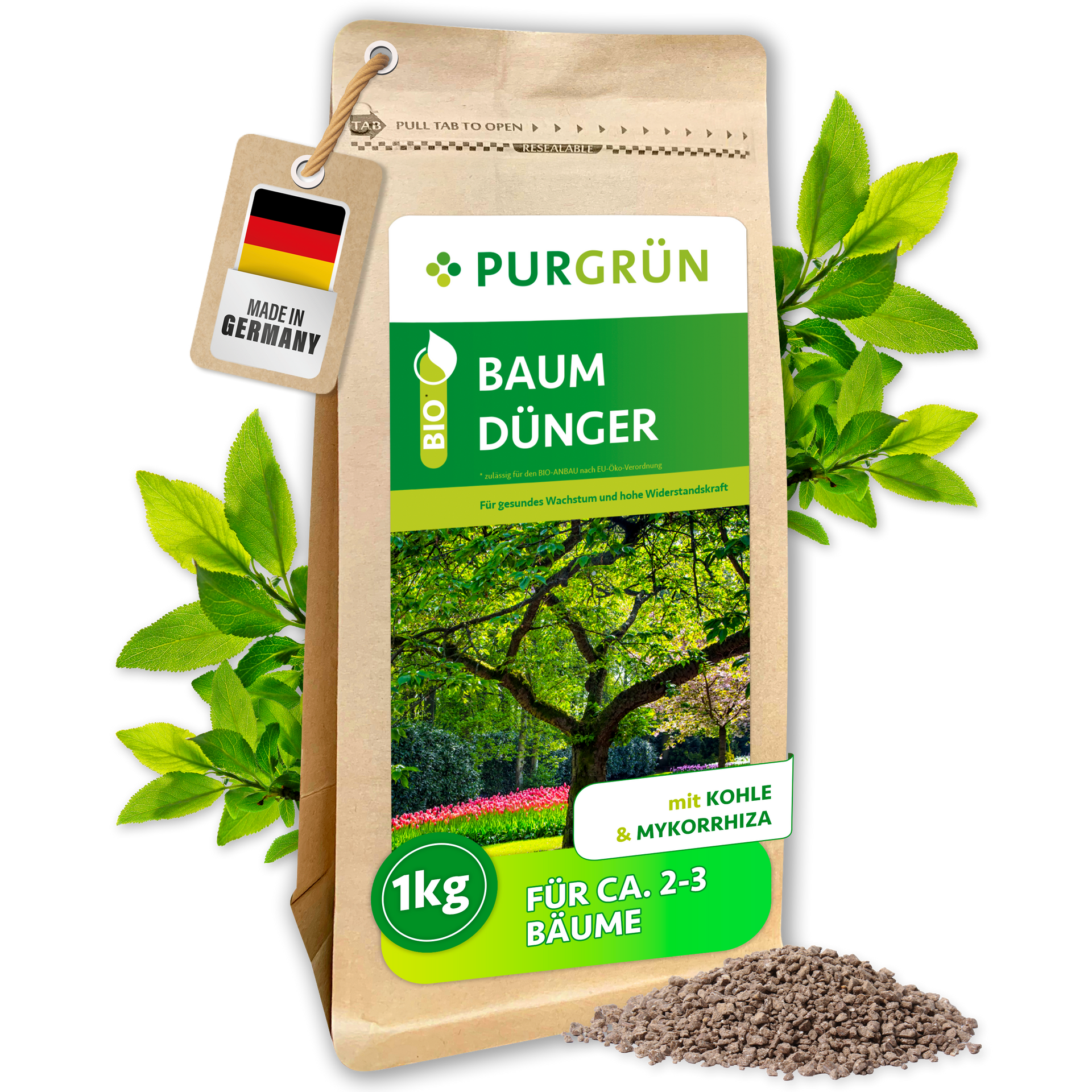 basischer dünger Purgrün Baumdünger 1 kg
