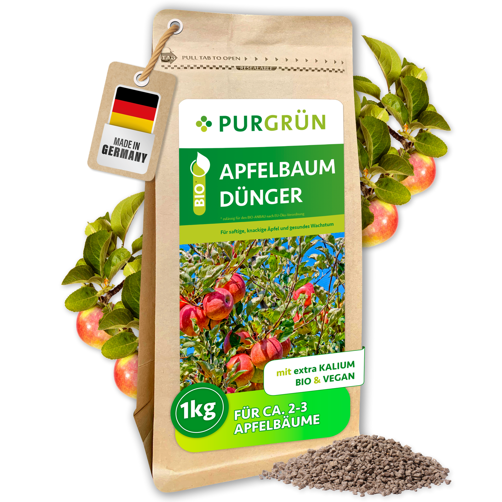 Purgrün Bio-Apfelbaum-Dünger 1 kg