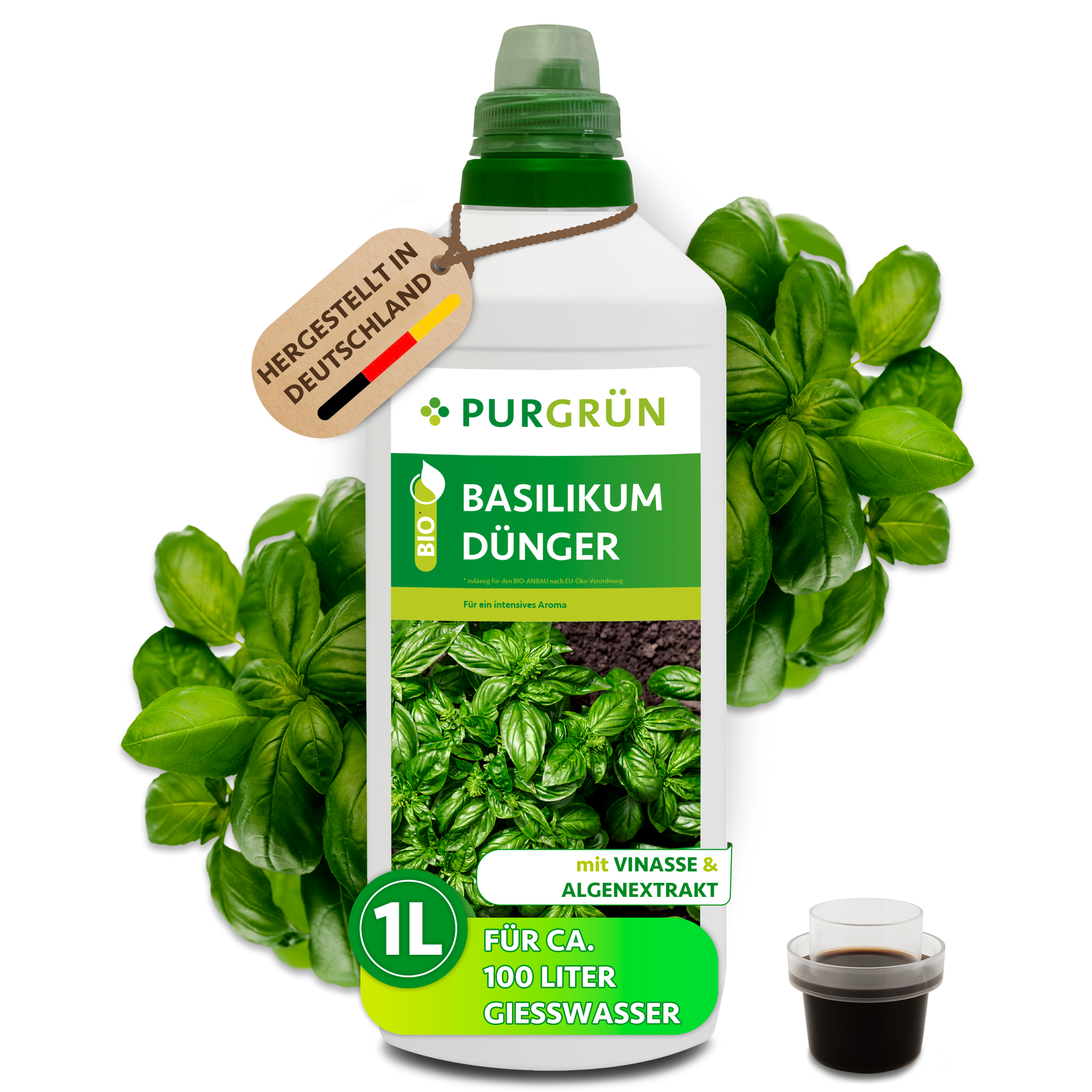 Purgrün Bio-Basilikum-Dünger 1 Liter
