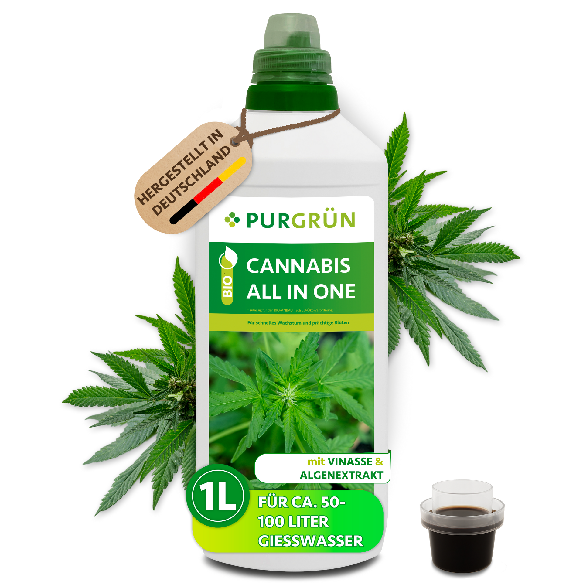 Bio-Cannabis-All-In-One-Dünger 1 Liter – Purgrün