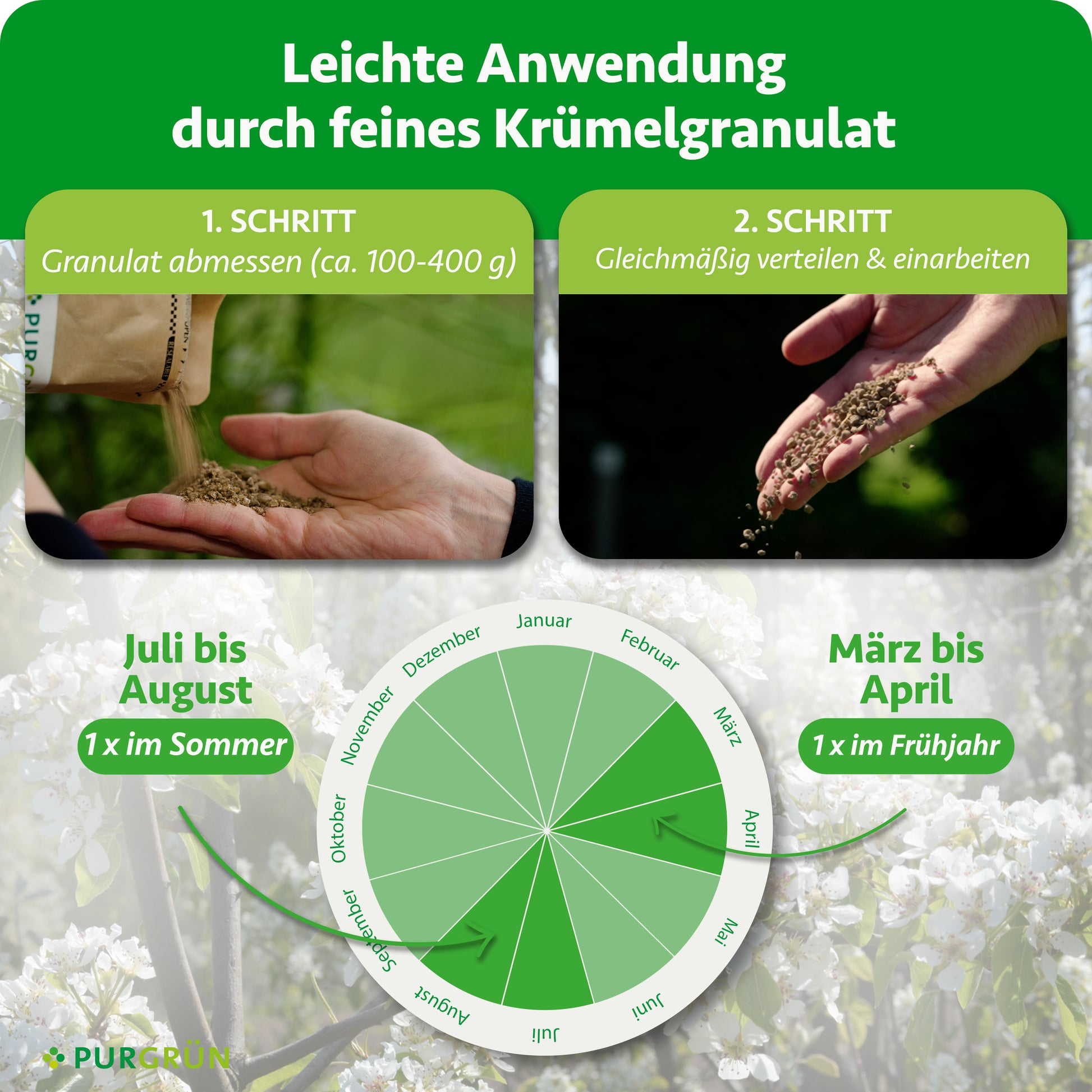 Purgrün Bio-Felsenbirne-Dünger 1 kg