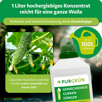 Bio-Gewächshausgurken-Dünger 1 Liter