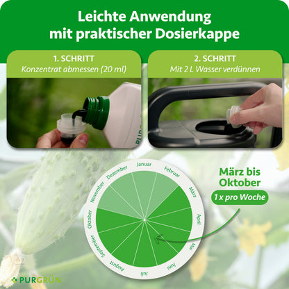 Bio-Gewächshausgurken-Dünger 1 Liter