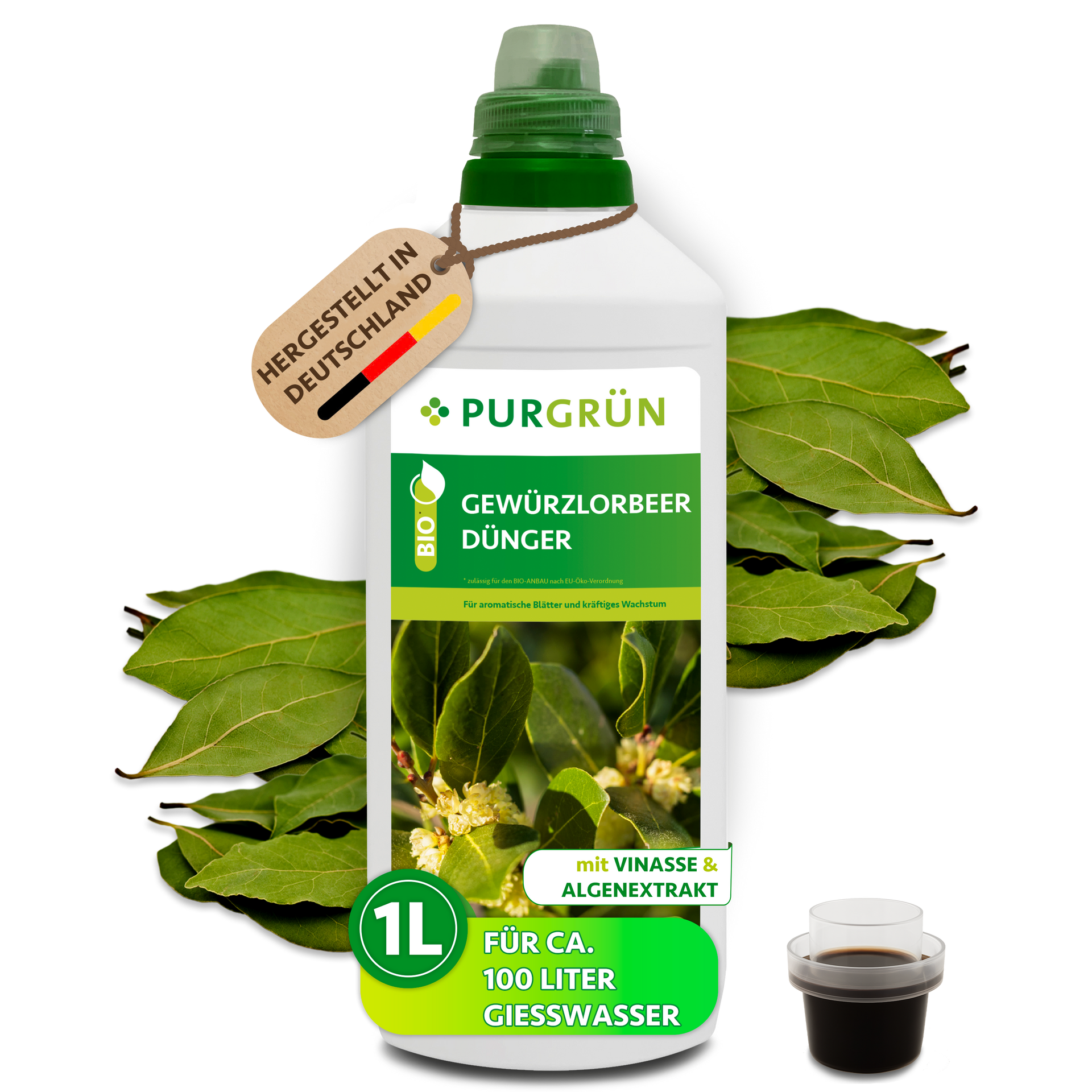Purgrün Bio-Gewürzlorbeer-Dünger 1 Liter