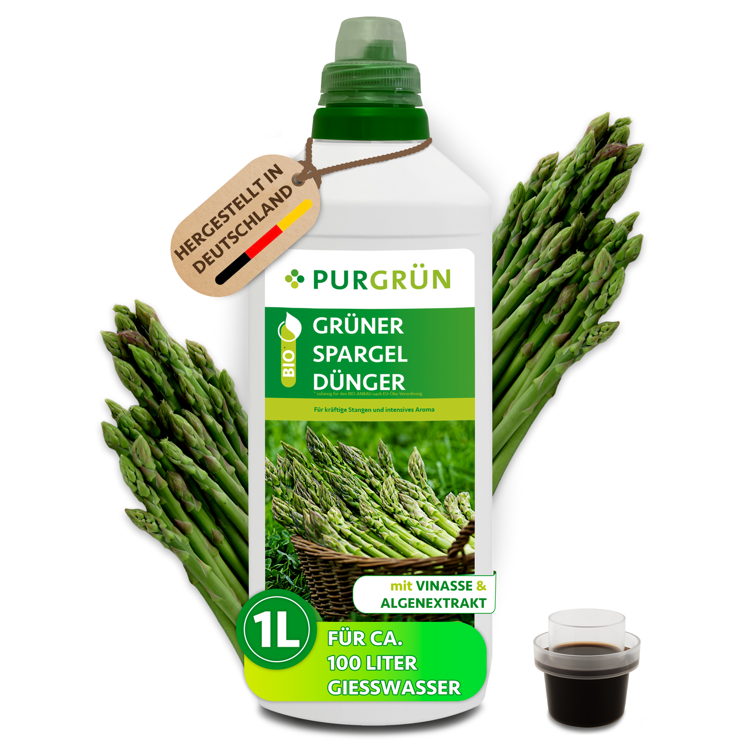 aufbewahrung spargel grün Purgrün Bio-Grüner-Spargel-Dünger 1 Liter