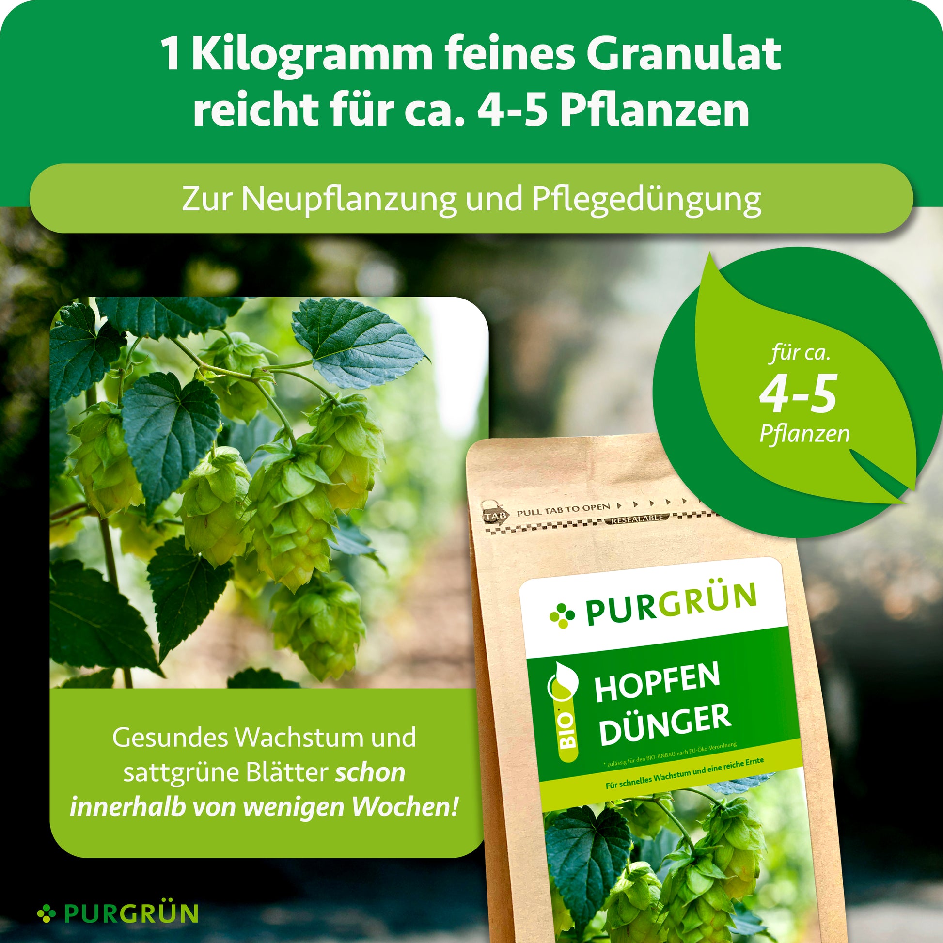 Purgrün Hopfen-Dünger 1 kg
