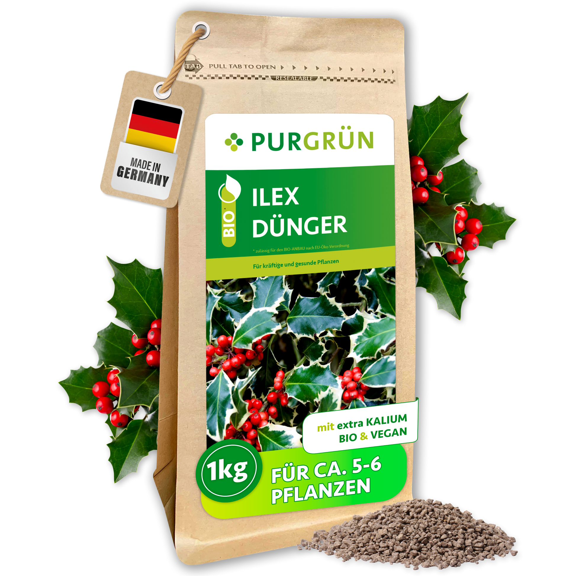 dünger für stechpalme Purgrün Ilex-Dünger 1 kg