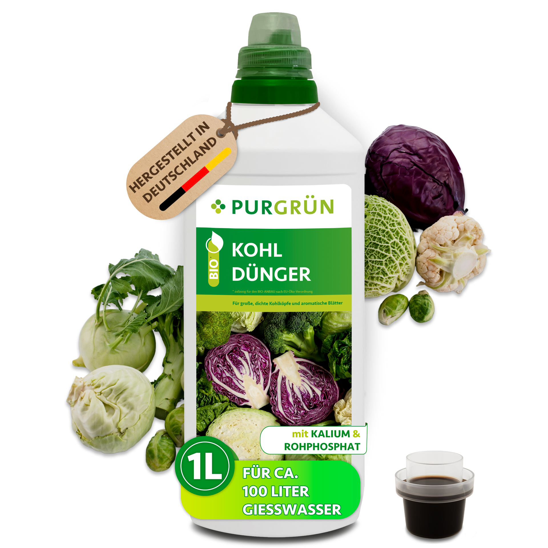 Purgrün Bio-Kohl-Dünger 1 Liter