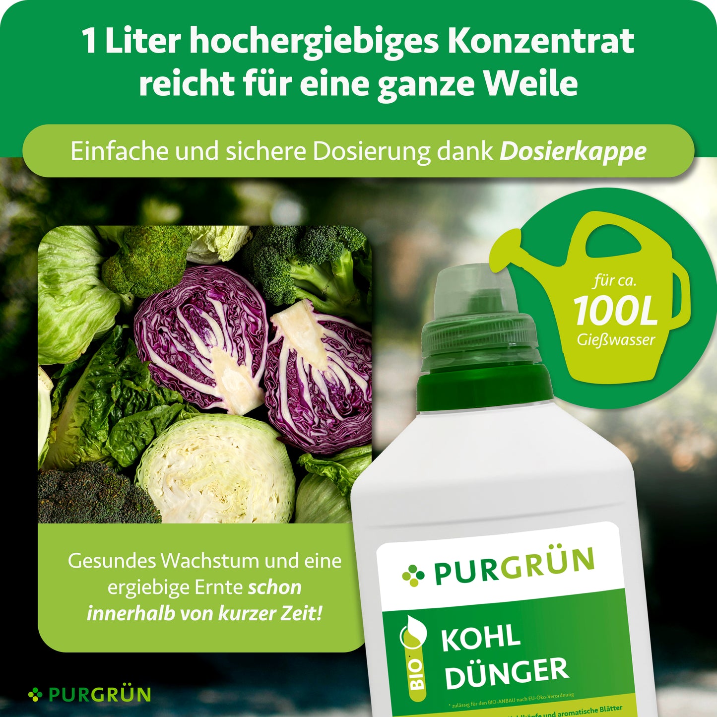 Bio-Kohl-Dünger 1 Liter